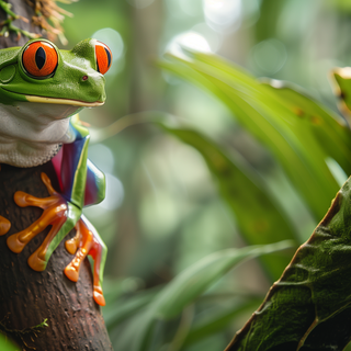 Tree Frog in Jungle by RyMishRy