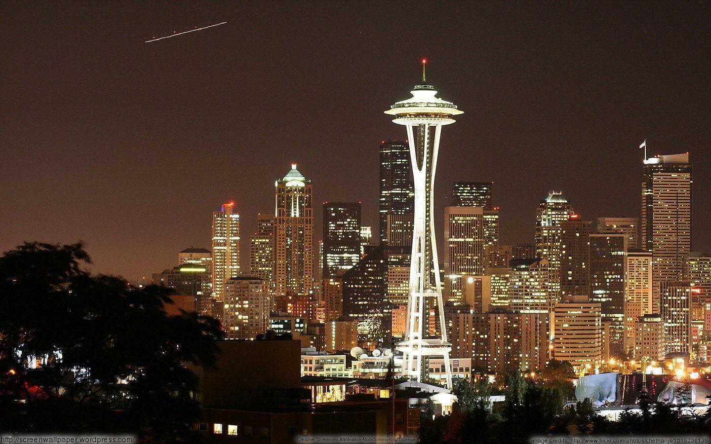 Seattle Space Needle Skyline. just great wallpaper