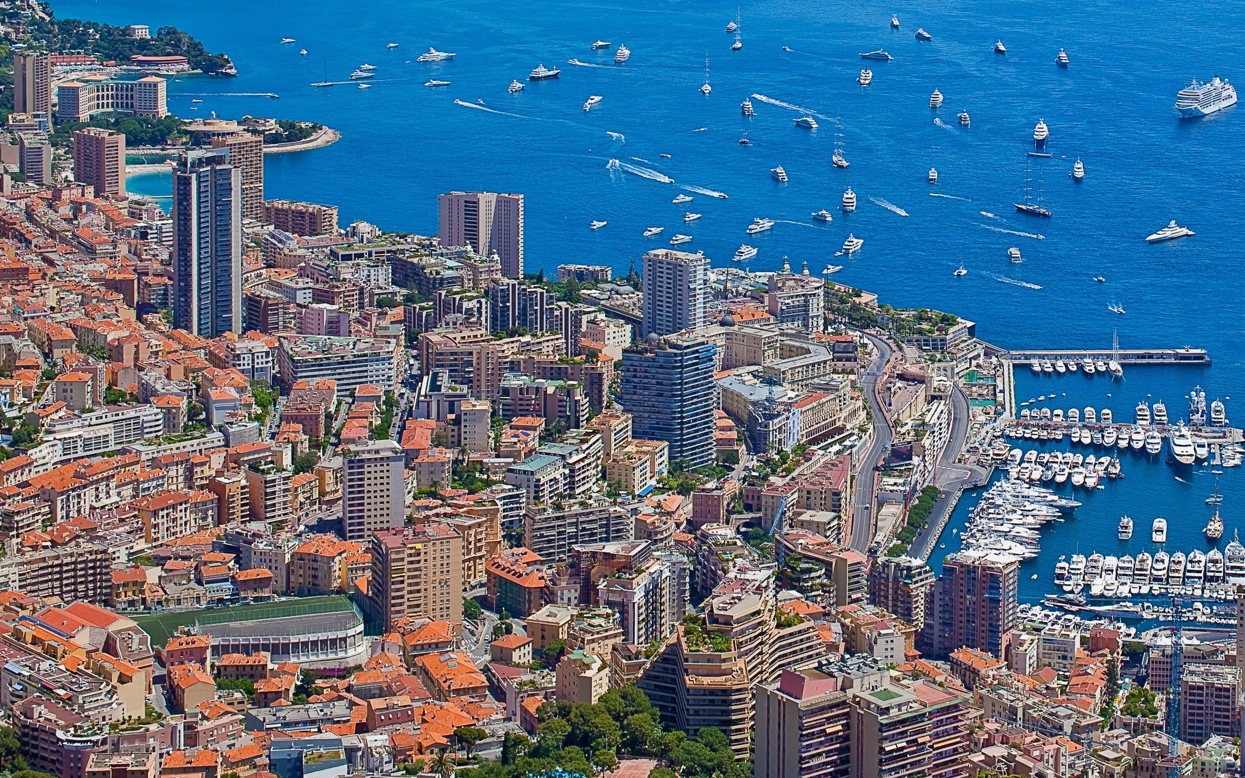Monaco Landscape Computer Wallpaper, Desktop Background