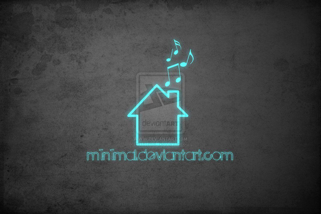 Simple house music wallpaper