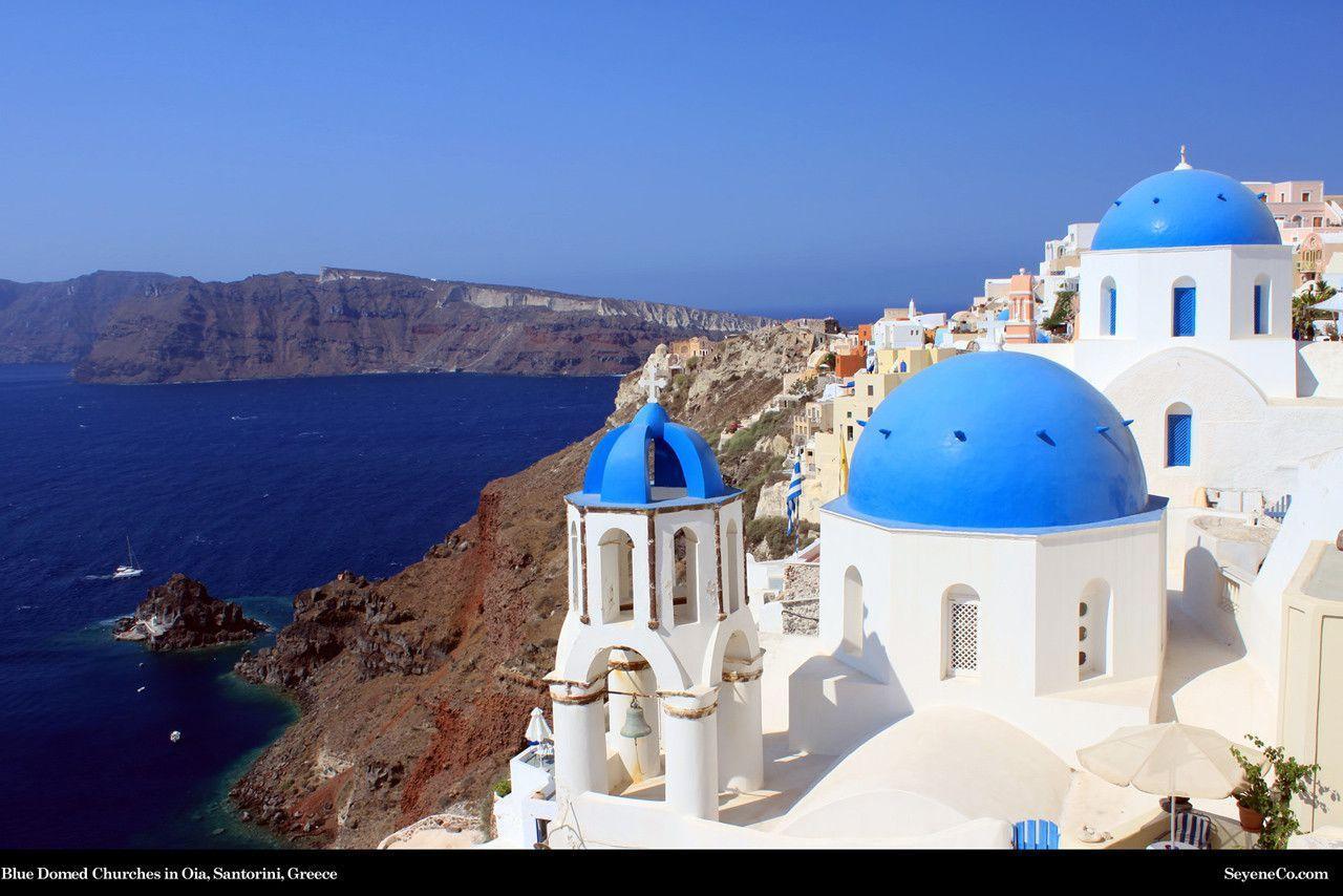 Free Santorini, Greece, Desktop Wallpaper from SeyeneCo Website