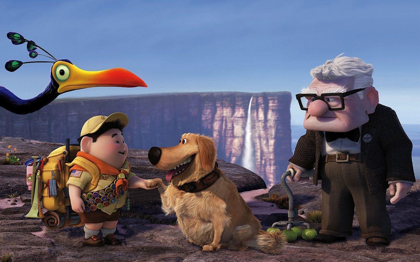 Russell Dug Carl Fredricksen in Pixar&;s UP Wallpaper