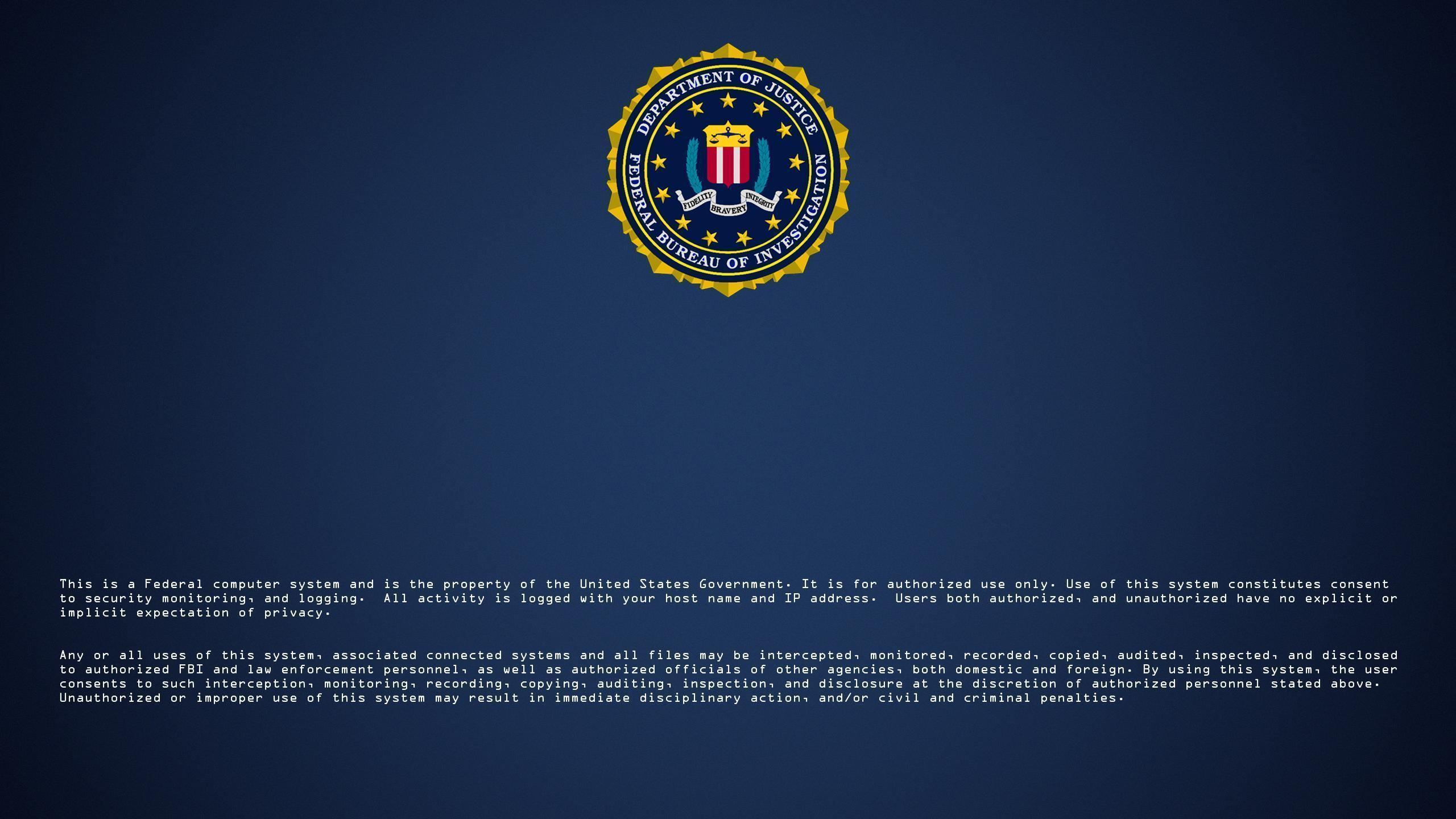 Logos For > Fbi Logon Screen Wallpaper