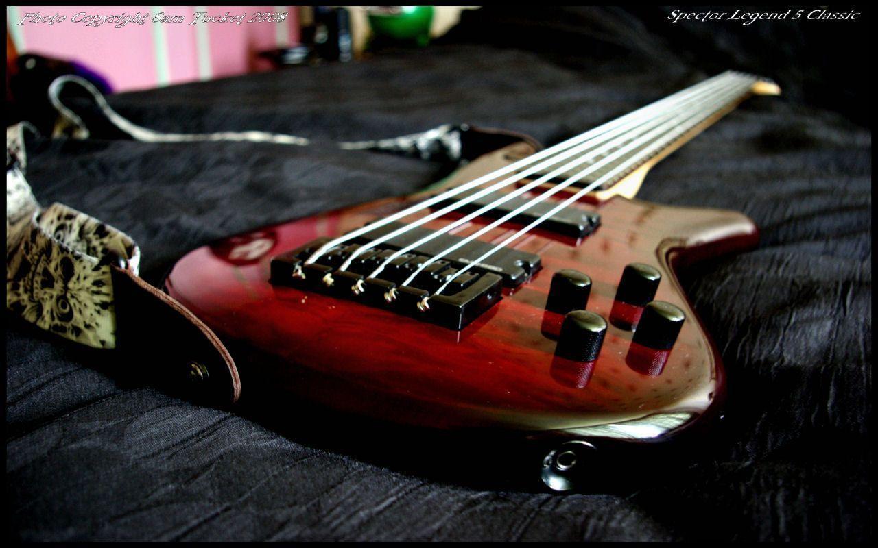 Wallpaper For > 6 String Bass Guitar Wallpaper