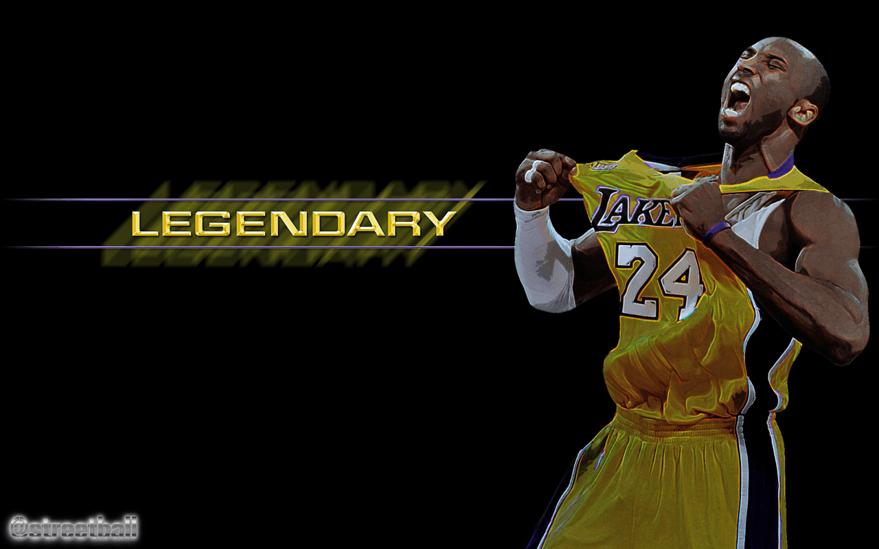 Kobe Bryant Legendary Basketball Wallpaper. Desktop Background