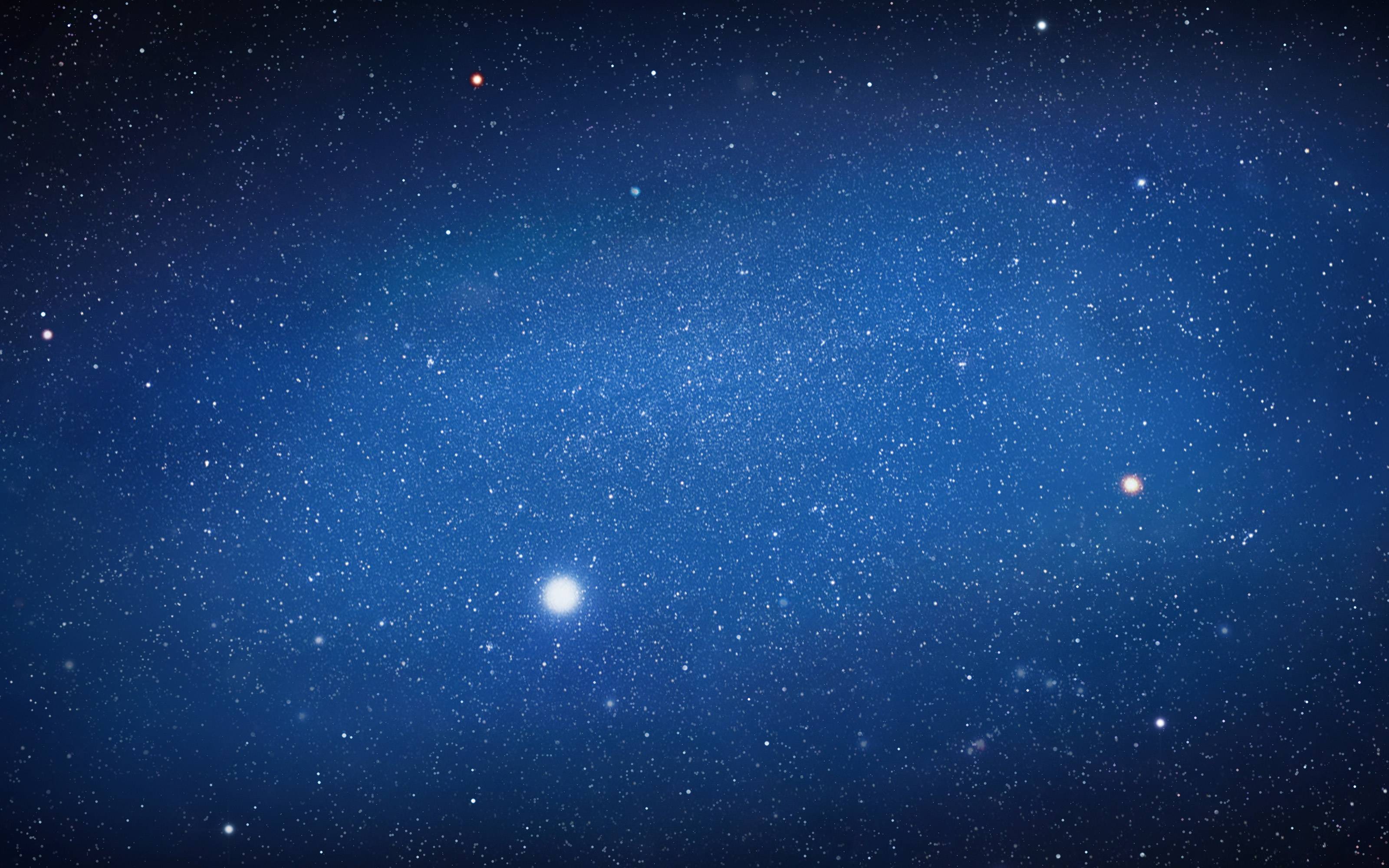 image For > Blue Night Sky Stars Wallpaper