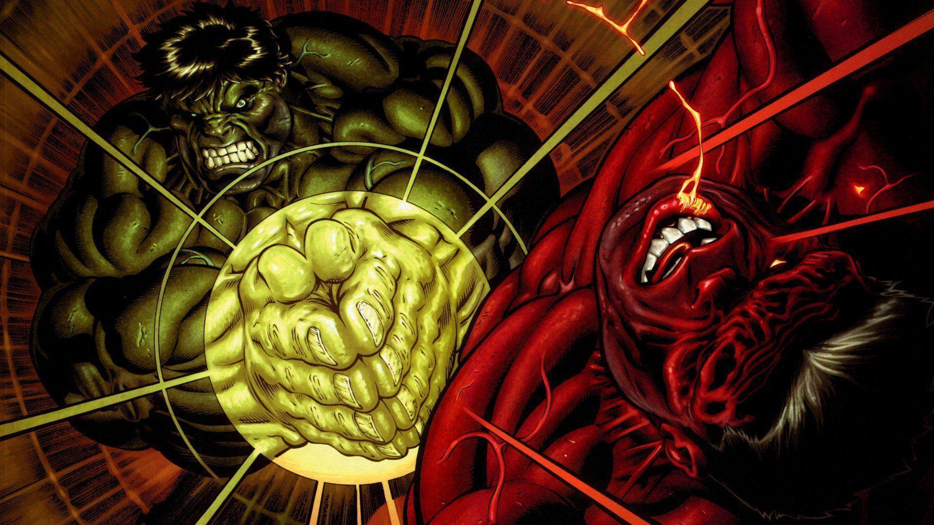 Hulk Comic Character Comics Red Hulk Wallpaper Background