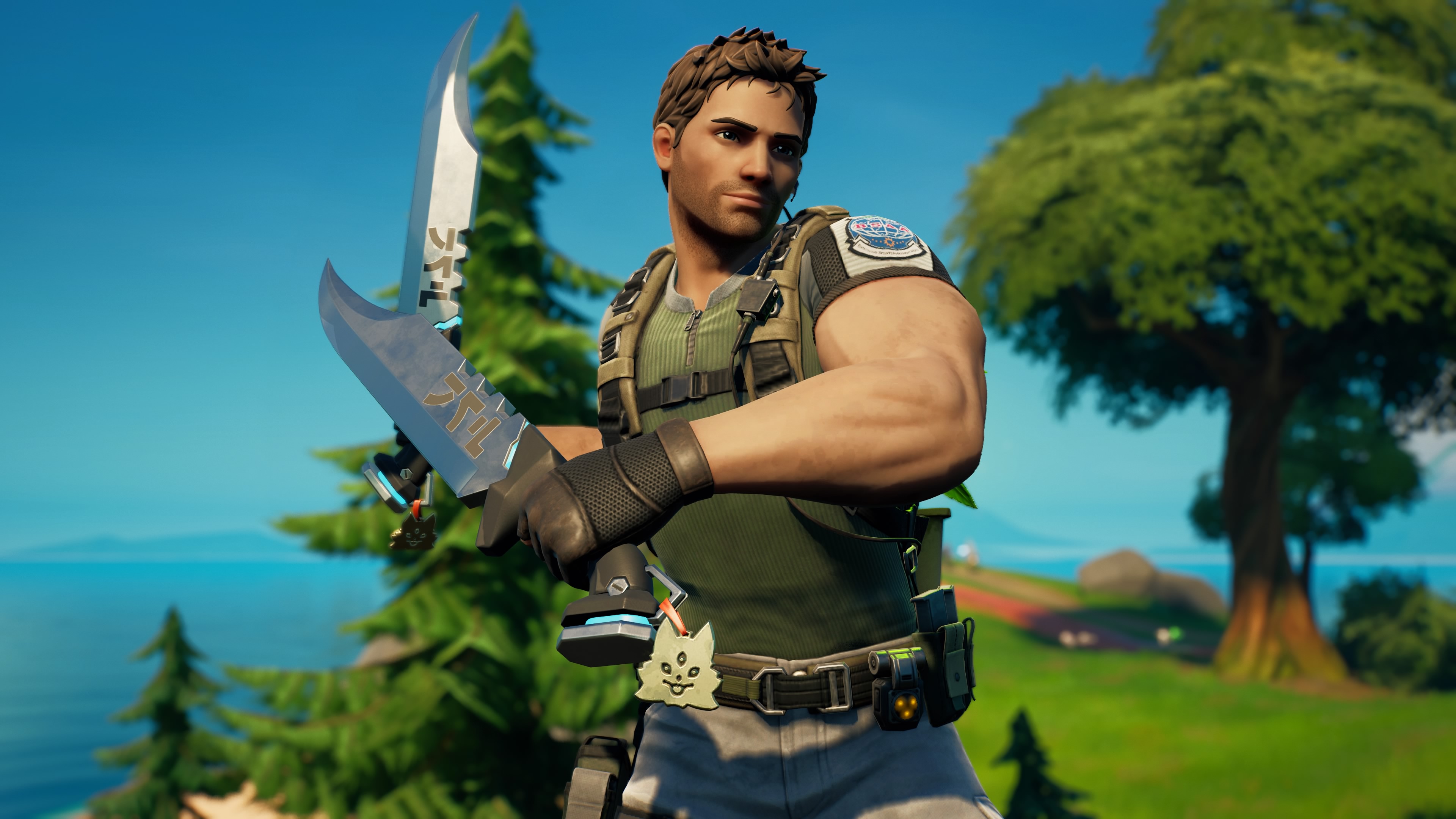 Chris Redfield Fortnite wallpaper