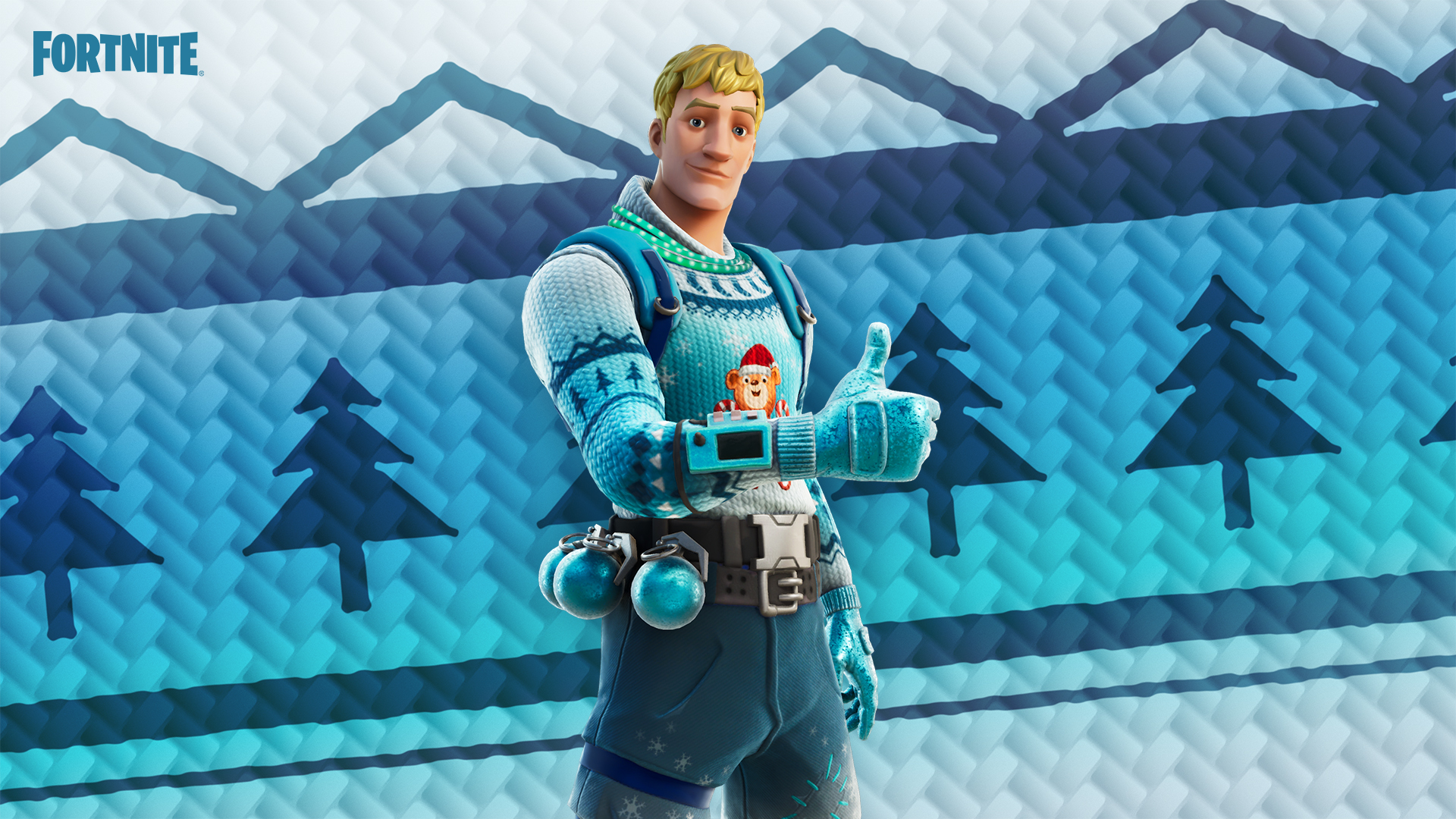 Cozy Knit Jonesy Fortnite wallpaper