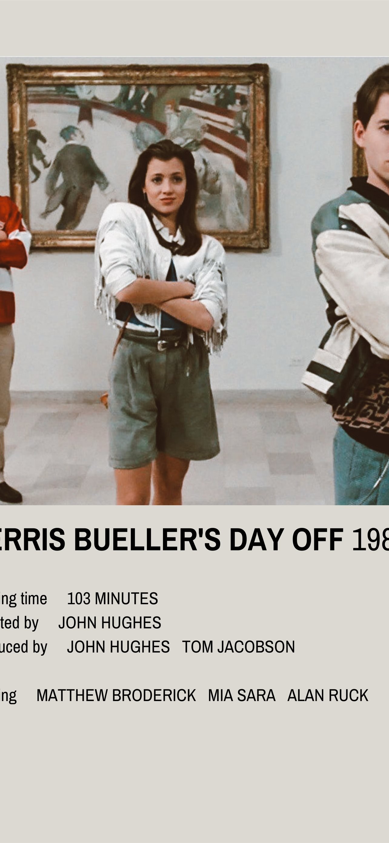 Best Ferris buellers day off iPhone HD Wallpaper