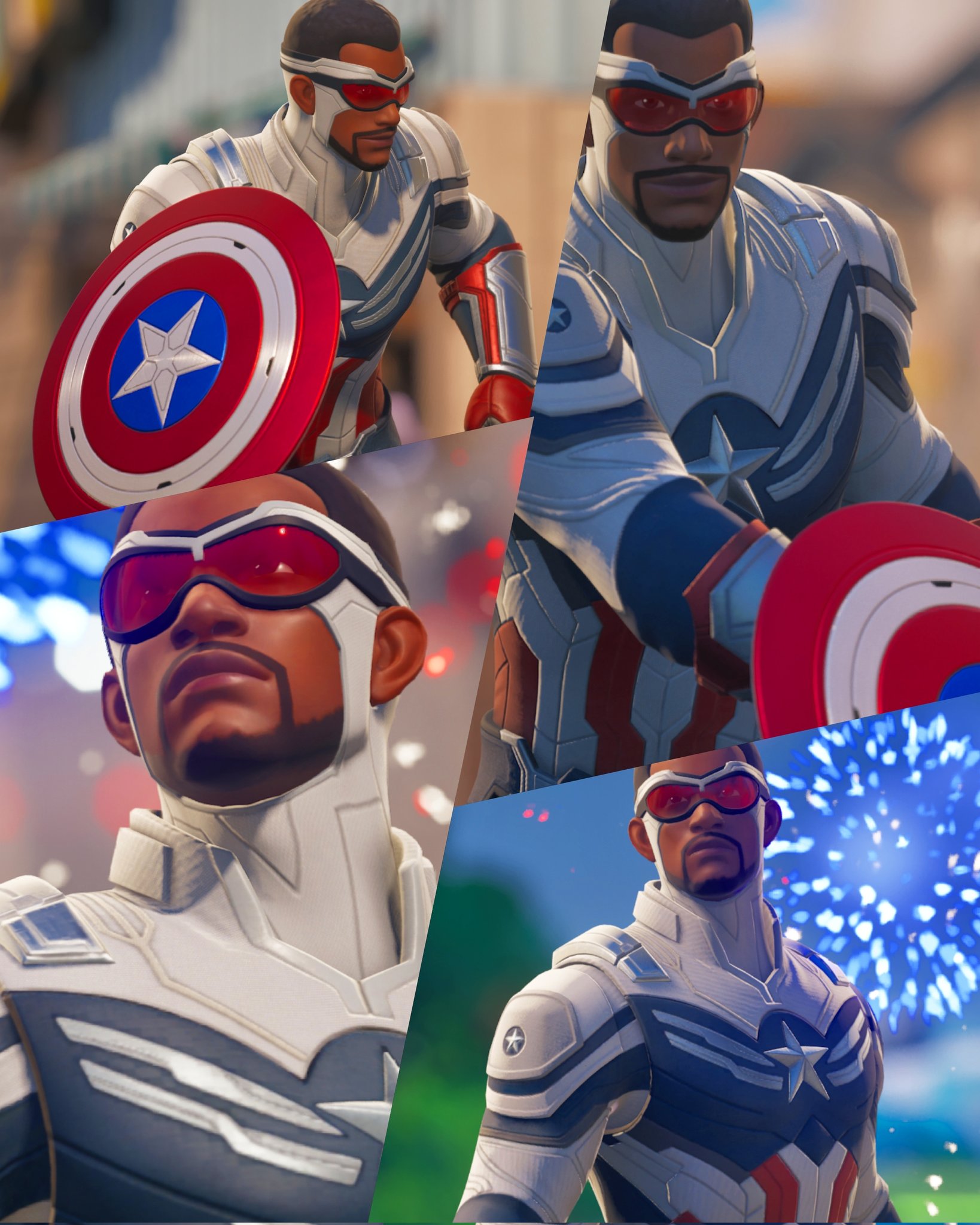 Captain America Wilson Fortnite wallpaper
