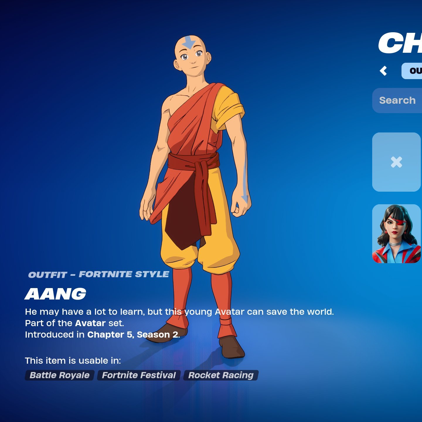 Aang Fortnite wallpaper