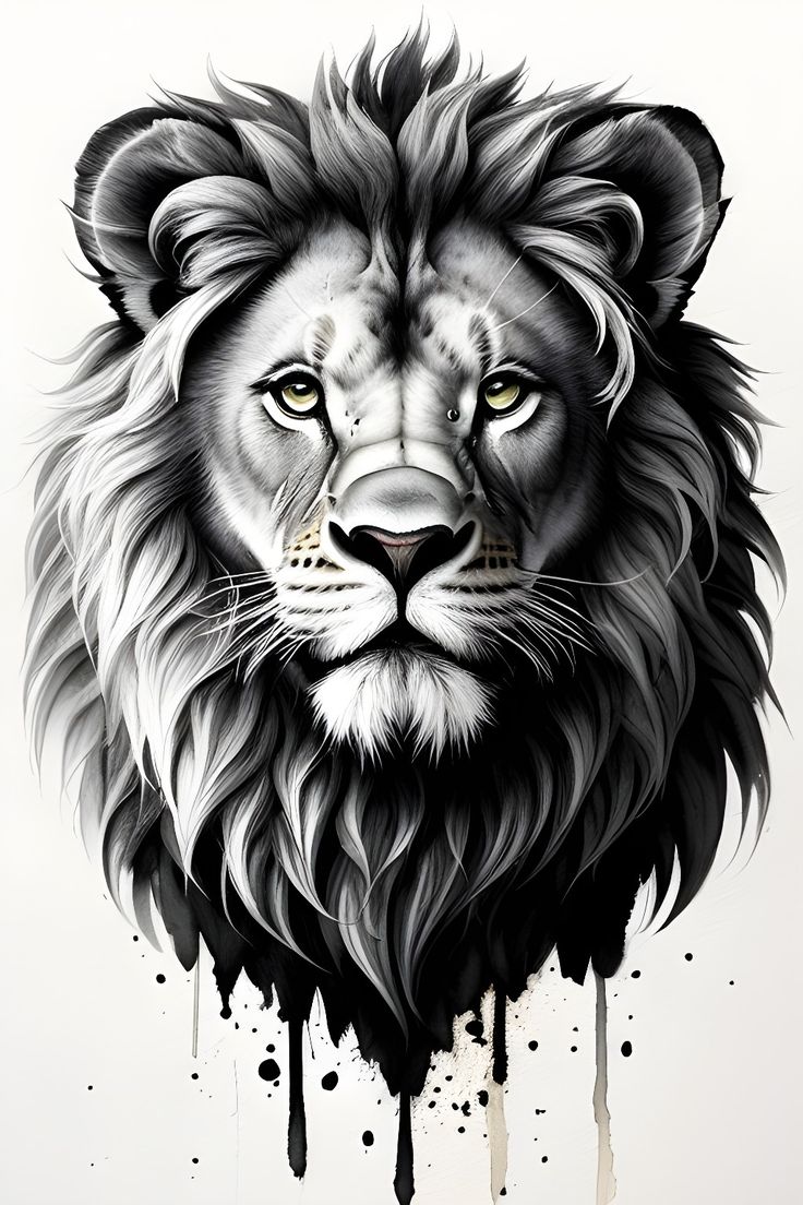 Lion head tattoos