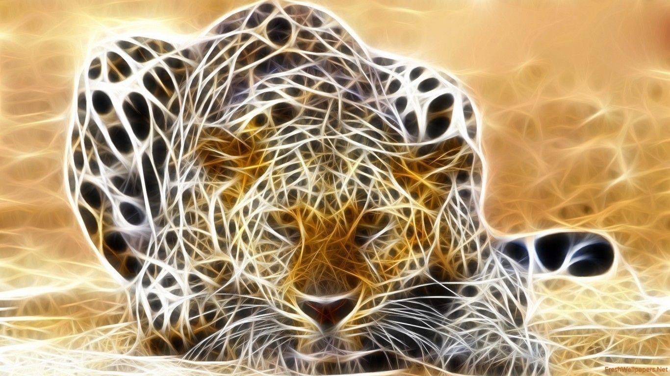 Jaguar 3D Render Fantasy wallpaper