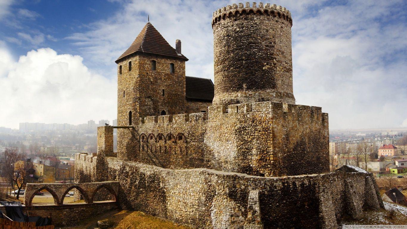 Bedzin Castle, Poland HD desktop wallpaper, High Definition