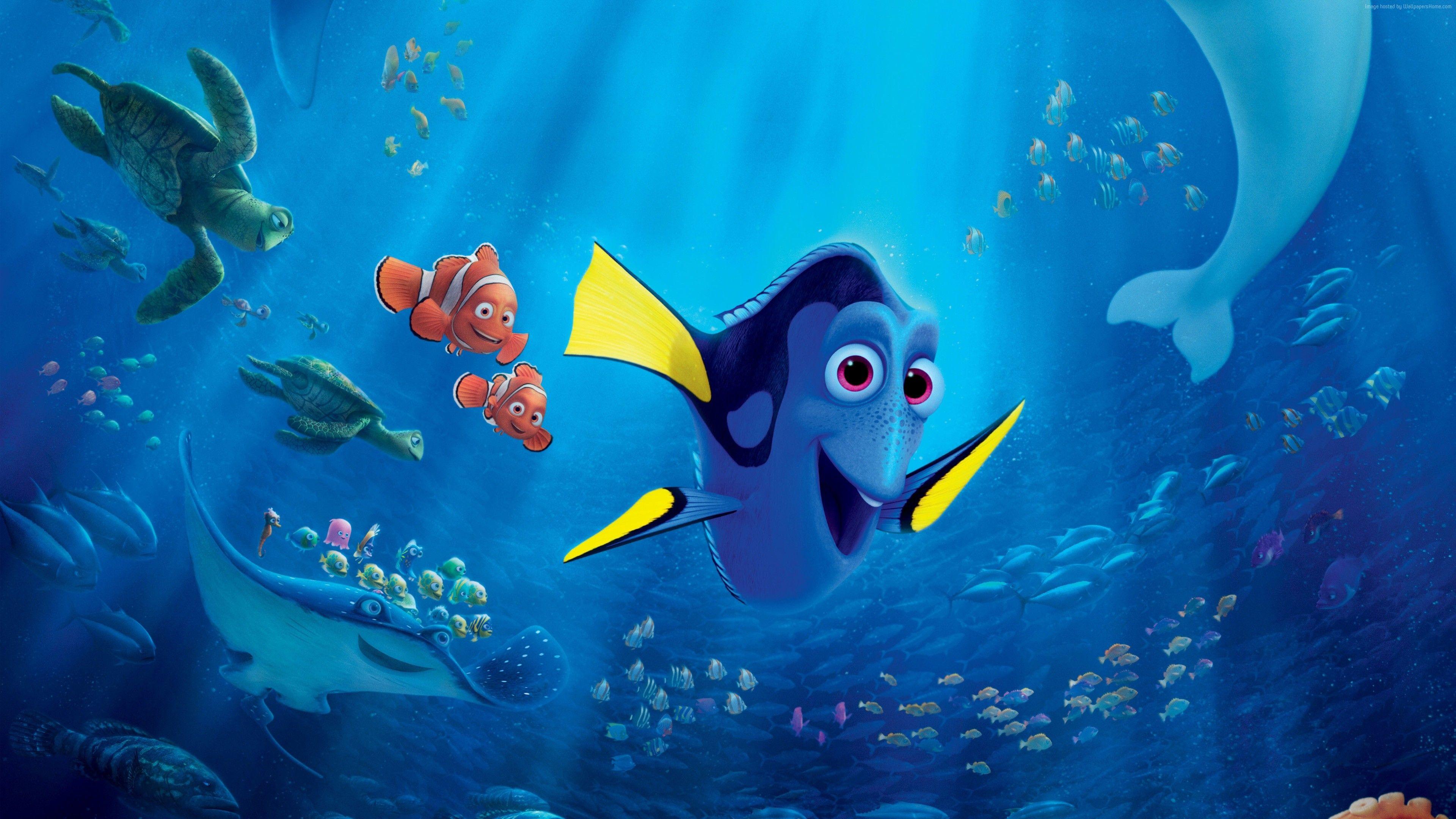 Finding Dory Wallpaper, Movies: Finding Dory, hank, nemo, fish