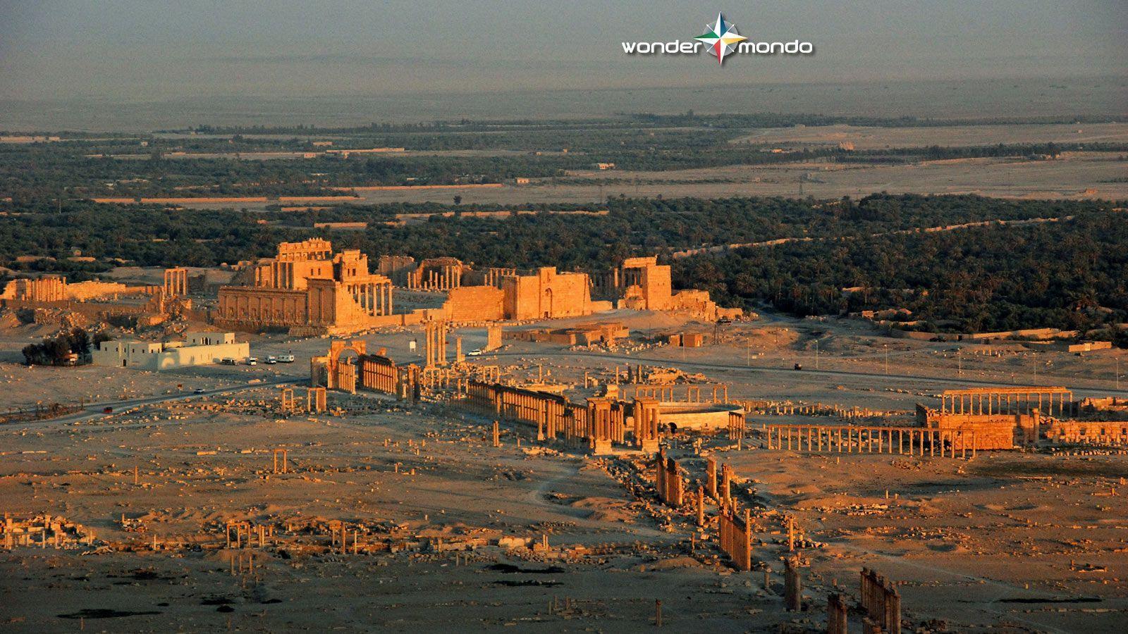 Wallpaper with Palmyra, Syria