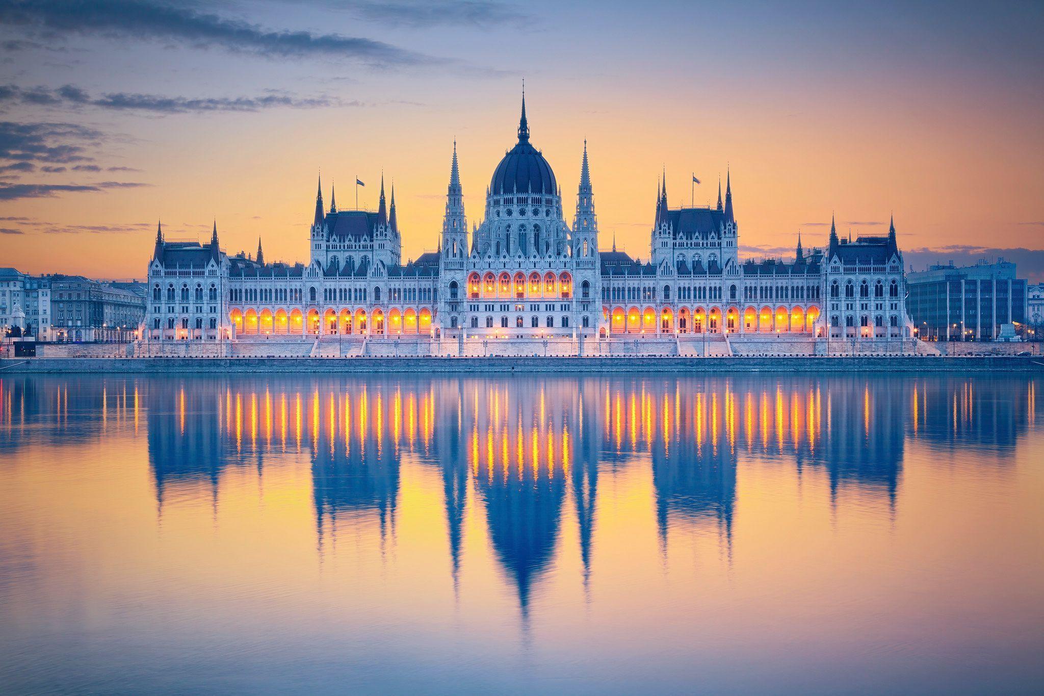 Hungarian Parliament Building HD Wallpaper. Background