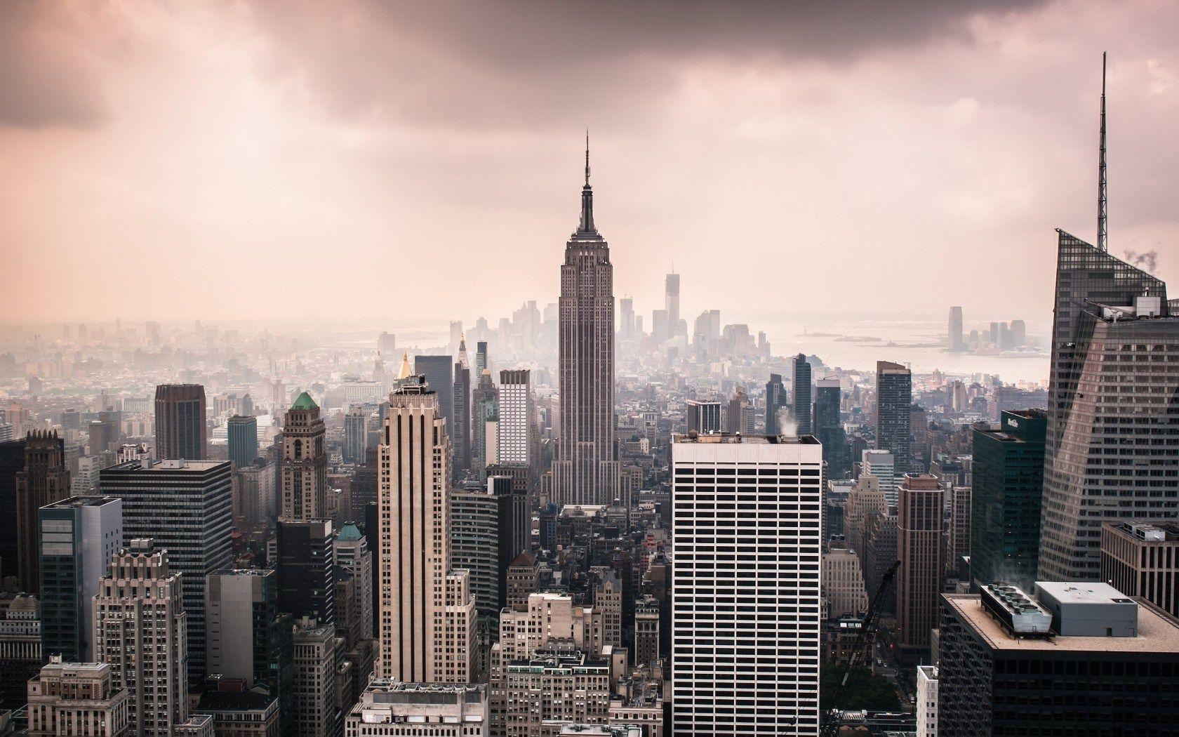 USA New York City Empire State Building wallpaperx1050