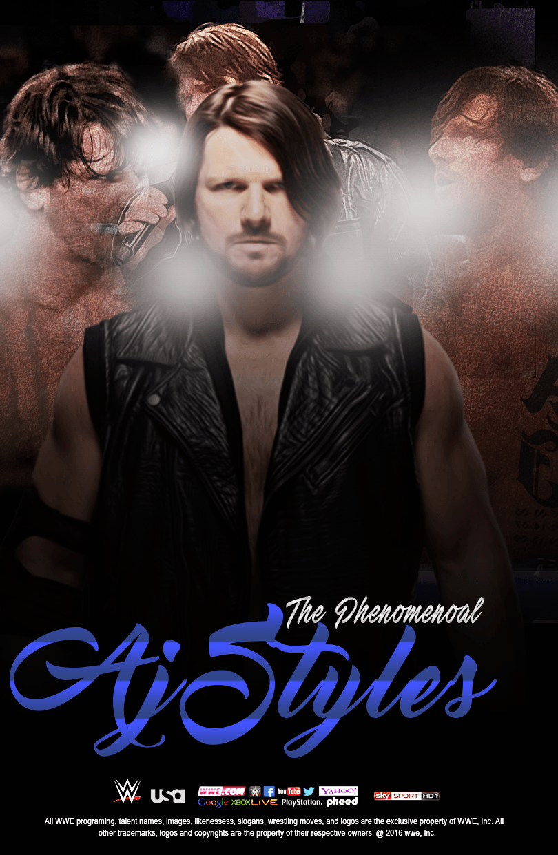 AJ Styles WWE Poster 2016