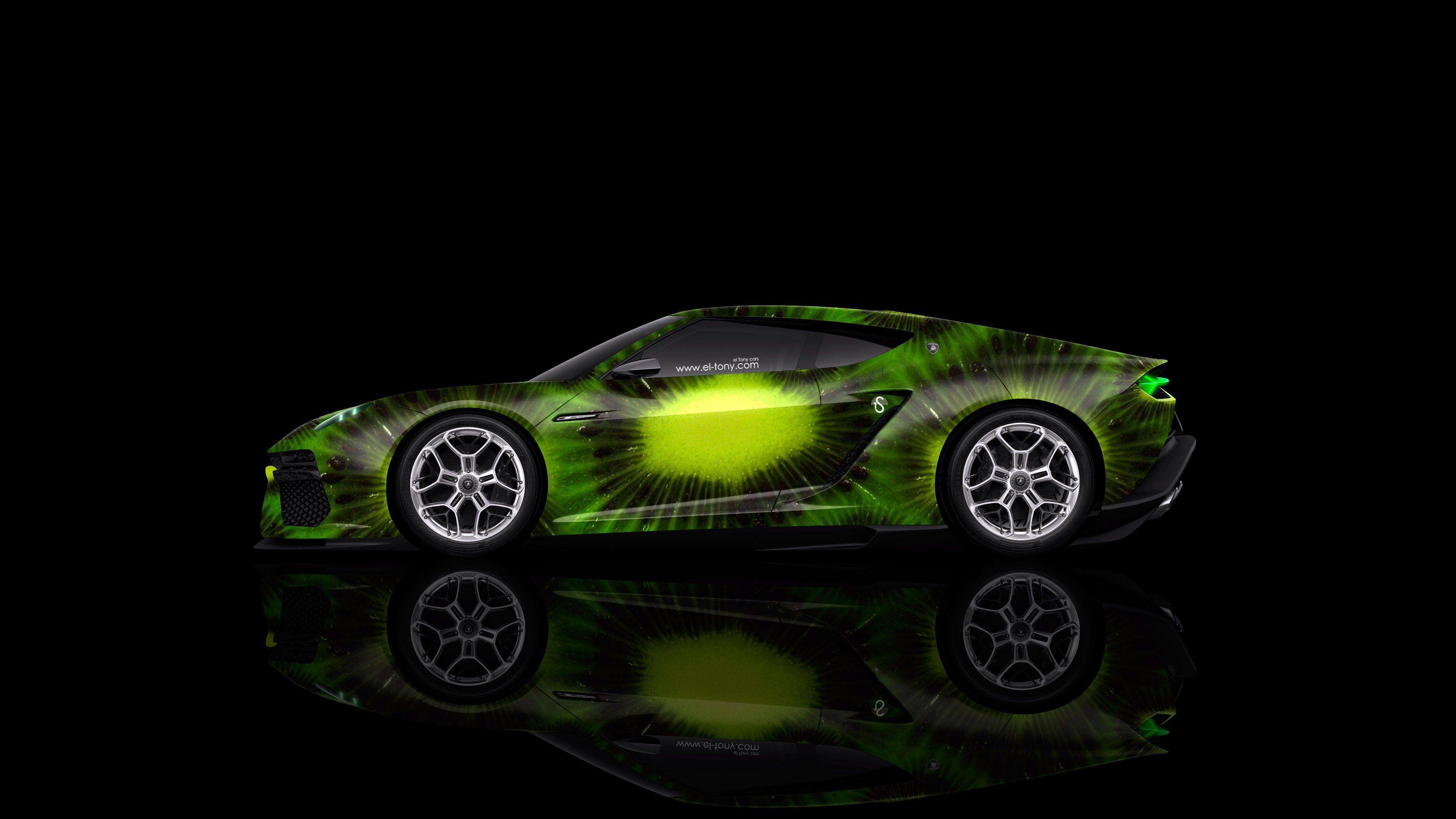 4K Lamborghini Asterion Side Kiwi Aerography Car 2014
