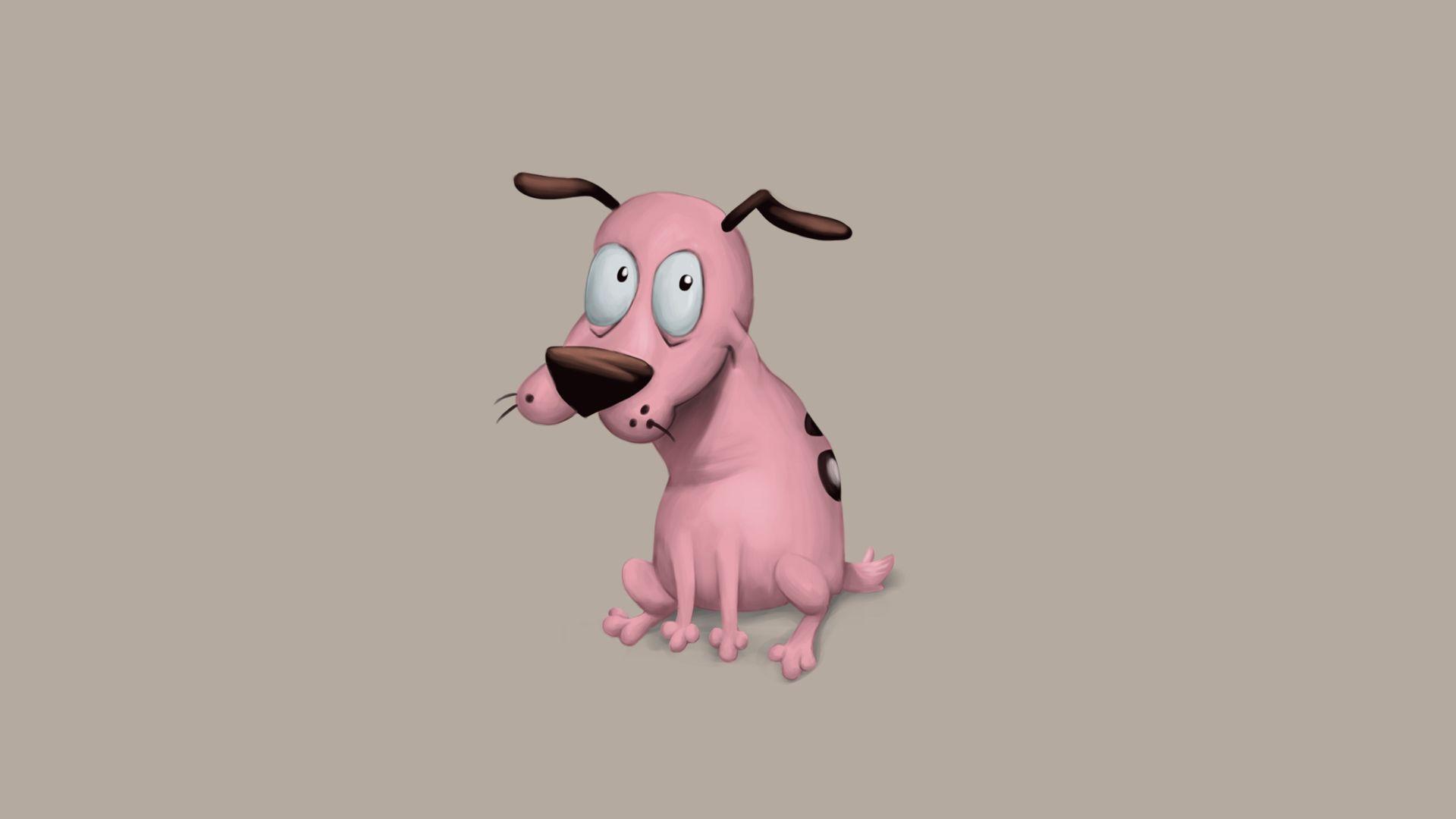 Download Wallpaper 1920x1080 Courage cowardly dog, Dog