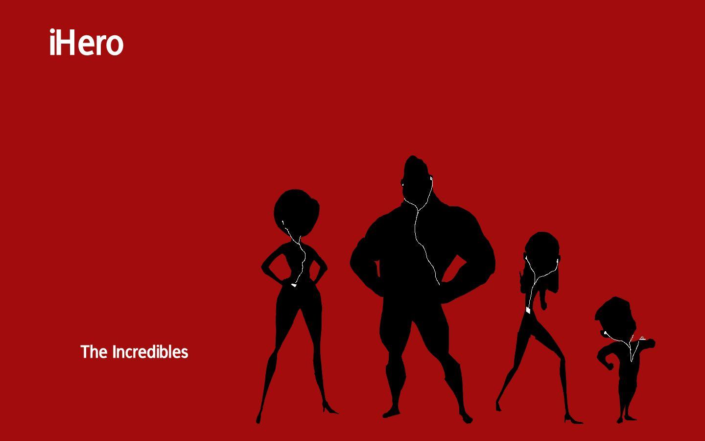 Computer wallpaper for free, the Incredibles iPod style background