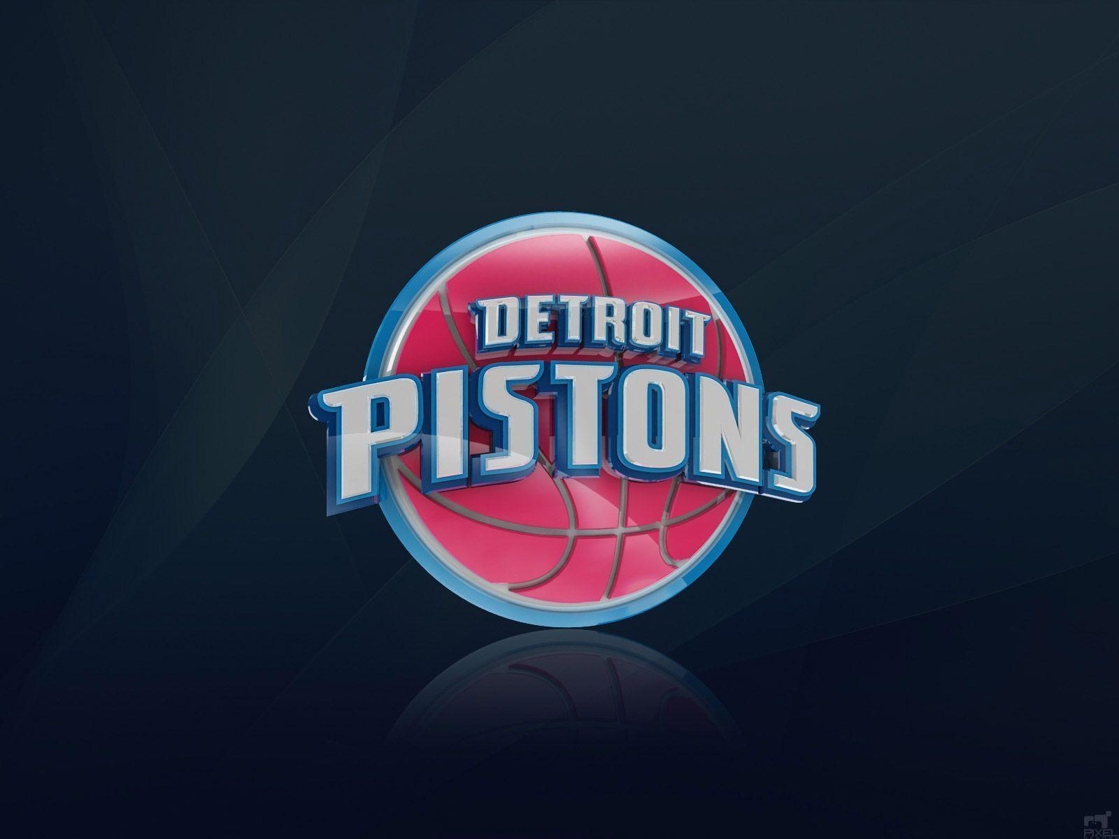 Detroit Pistons 3D Logo Wallpaper. Basketball Wallpaper at