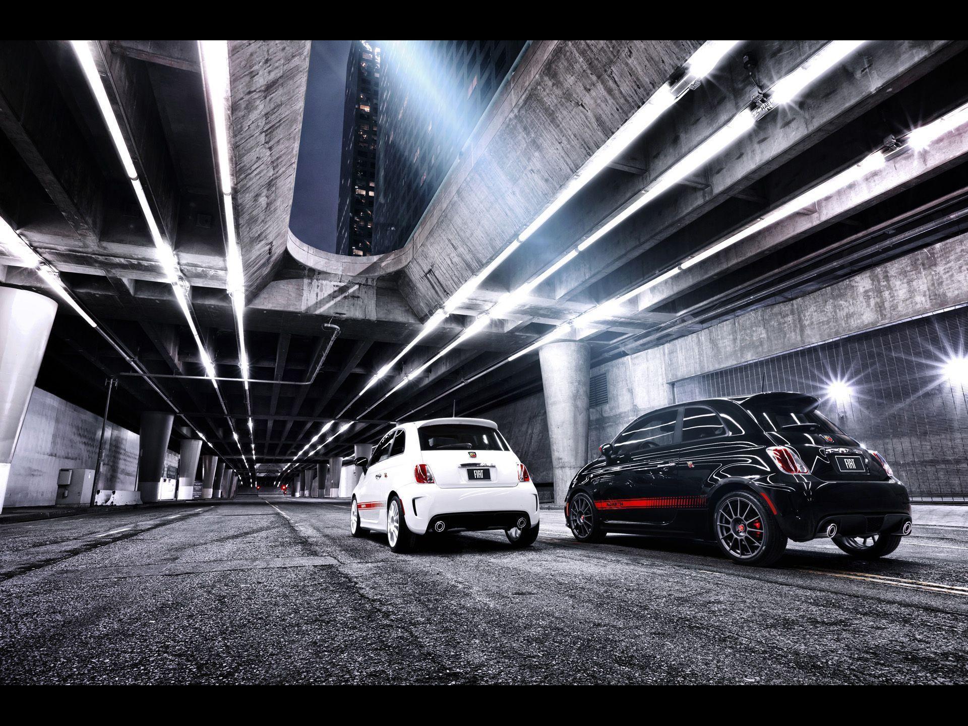 Fiat 500 Abarth Duo Rear wallpaper. Fiat 500 Abarth Duo Rear stock