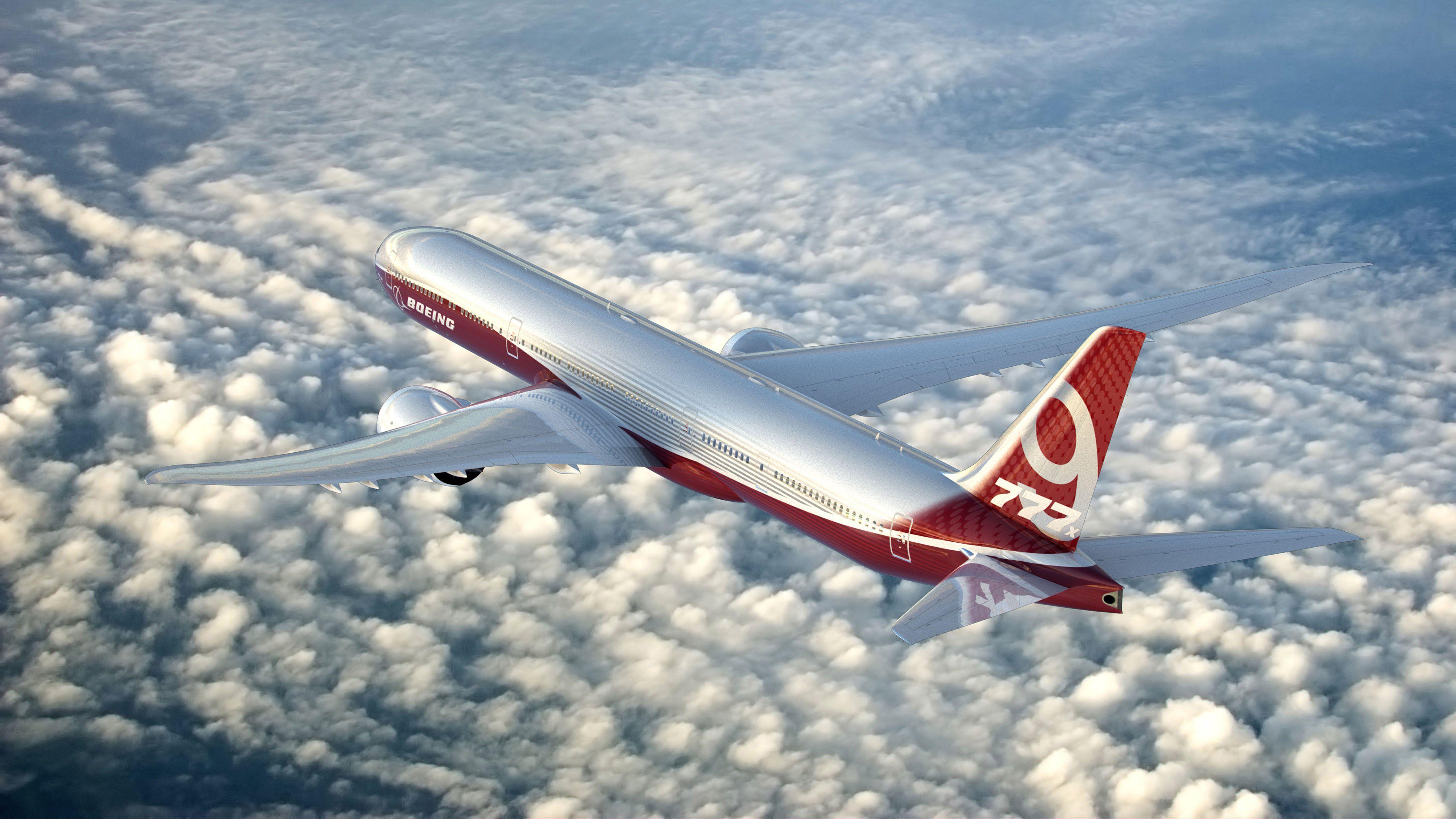 BOEING 777x airliner aircraft airplane jet transport 777 wallpaper