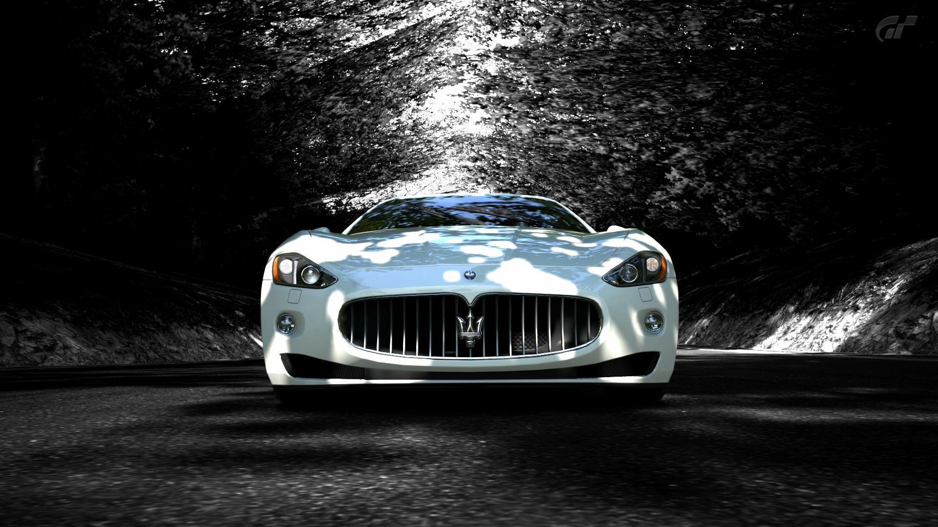 White Maserati Granturismo HD 1920×1080