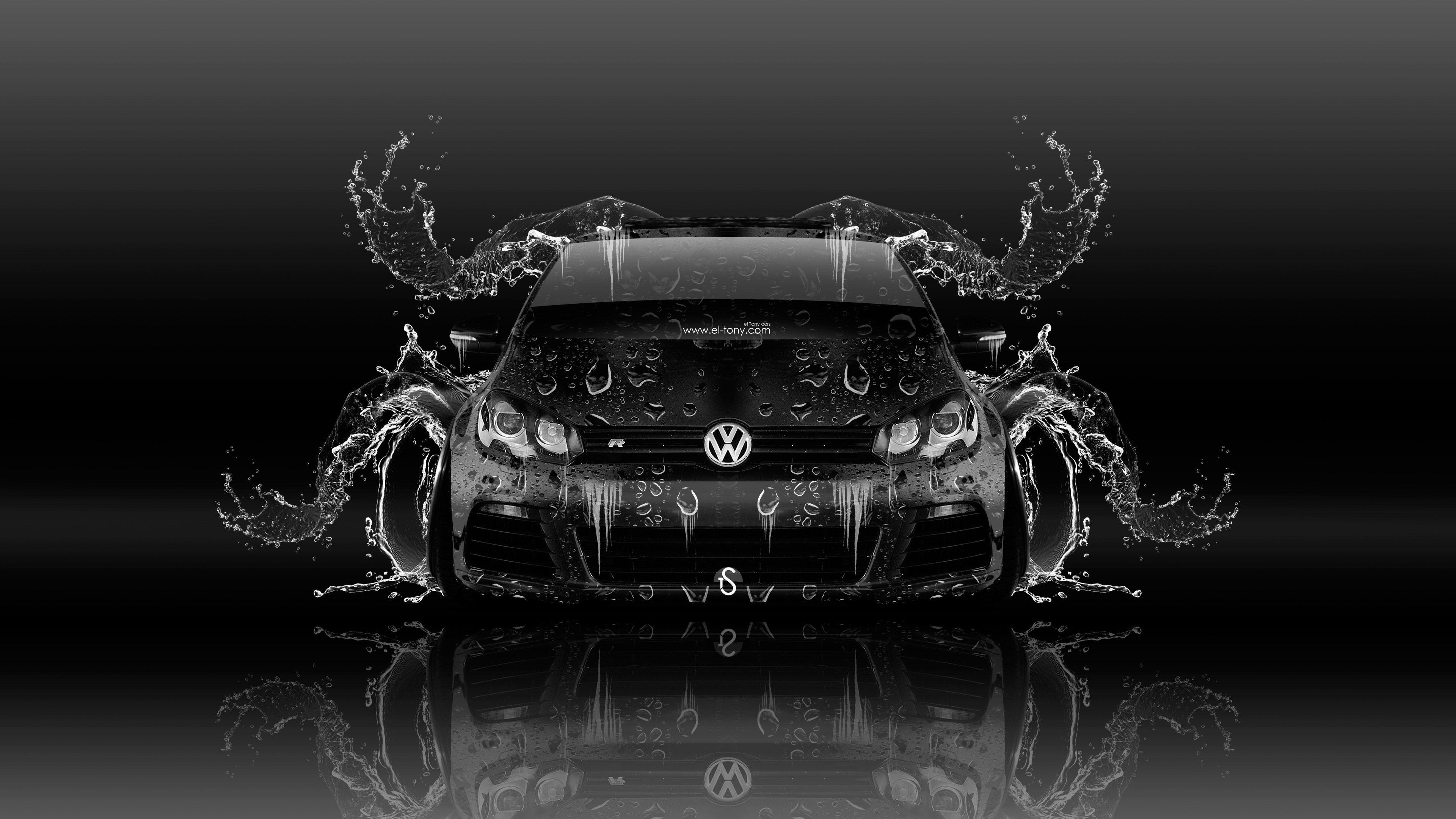 Volkswagen Golf R Front Super Water Car 2016 Wallpaper El Tony