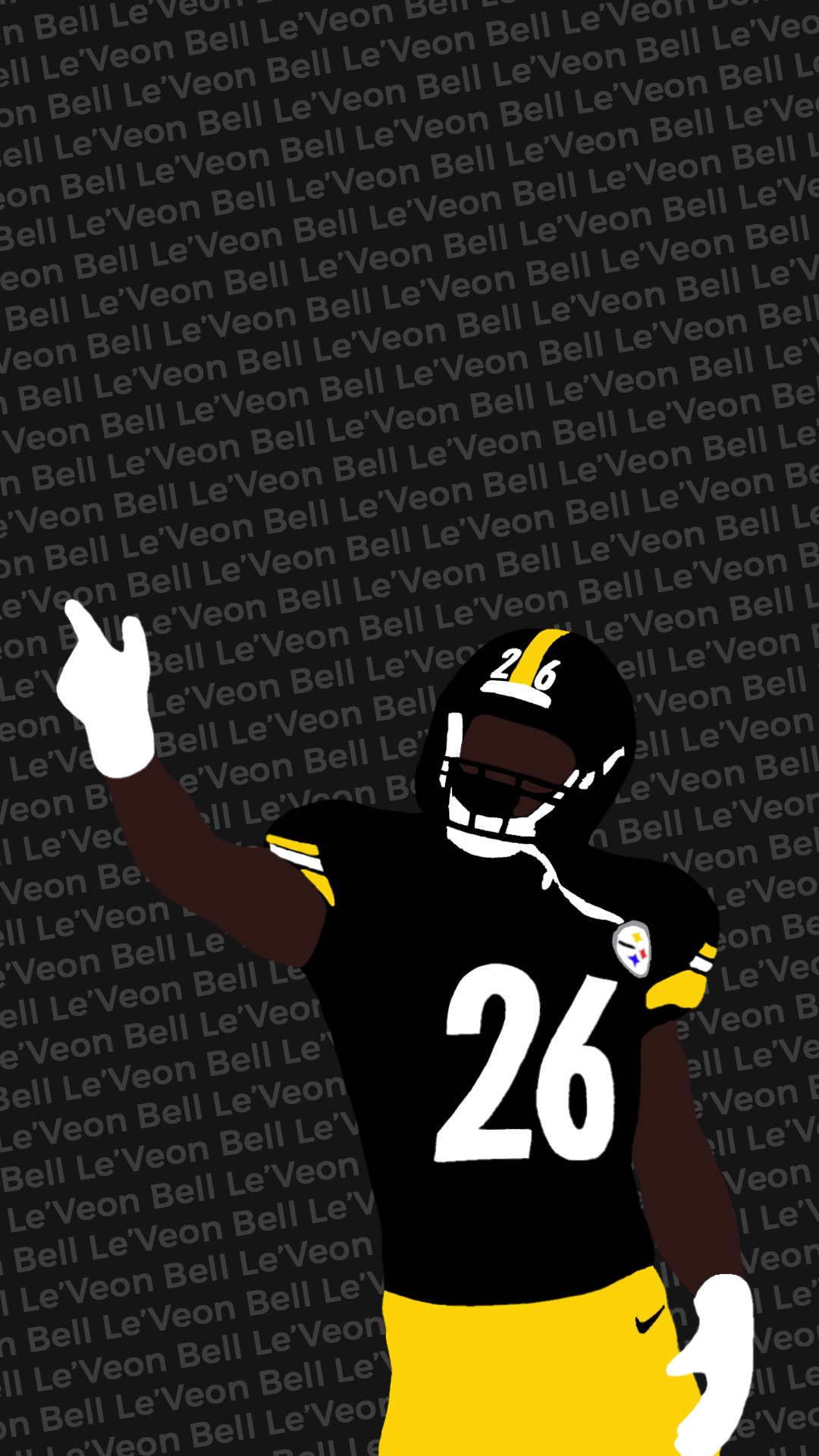 I made another wallpaper, this one with Le'Veon Bell