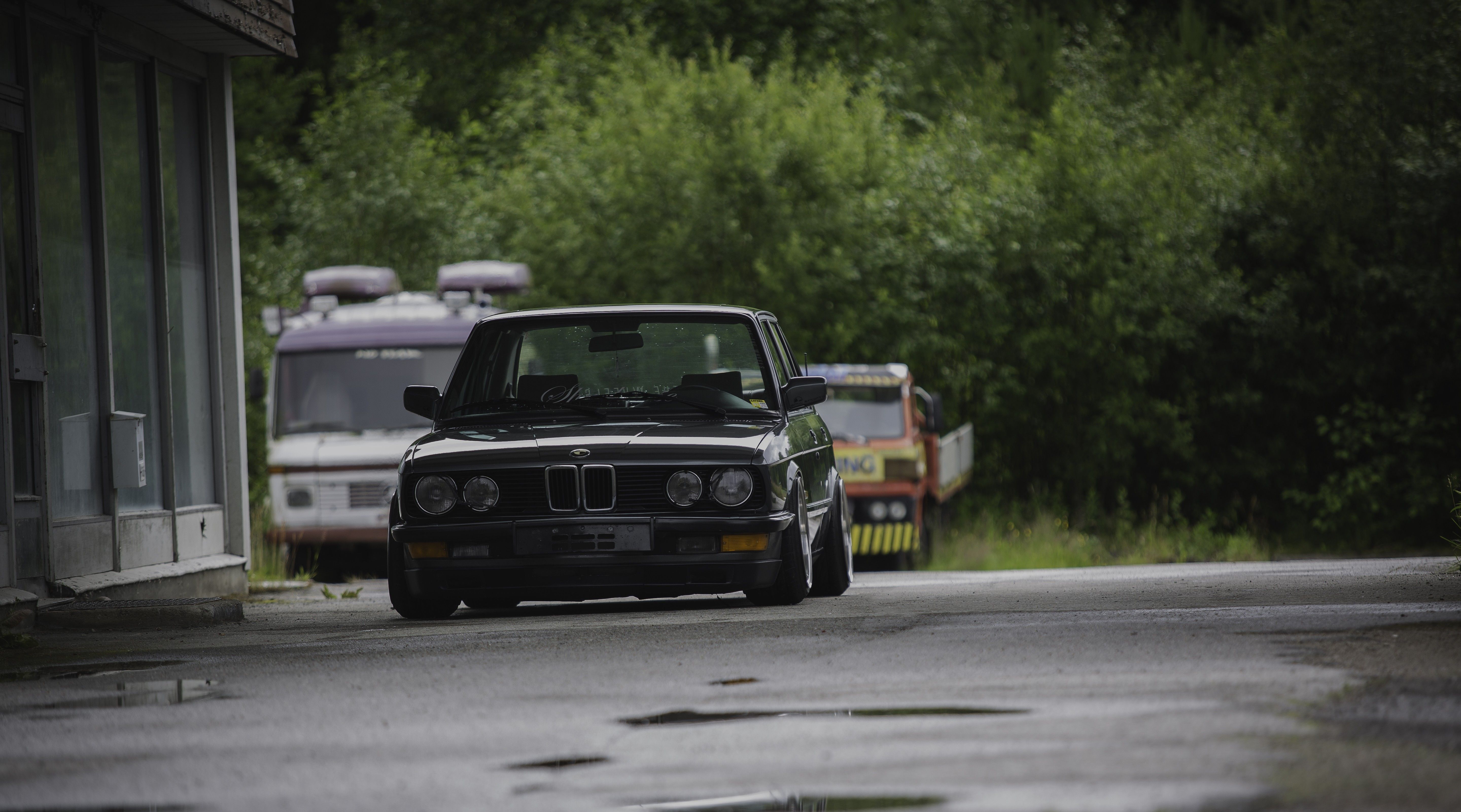BMW E Stance, Stanceworks, Low, Norway, Summer, Rain Wallpaper