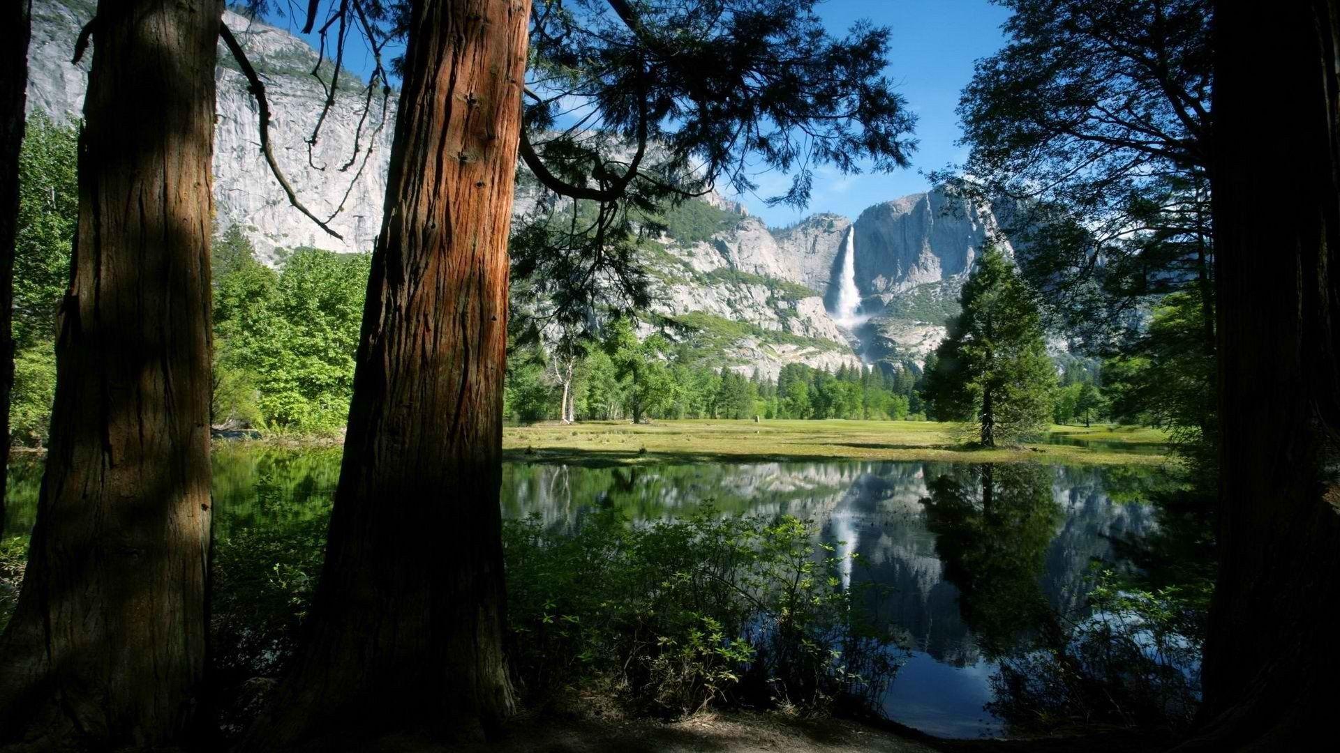 Falls California National Park Yosemite National Park wallpaper