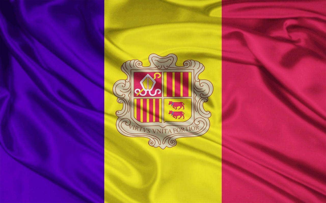 HD Andorra Flag Wallpaper