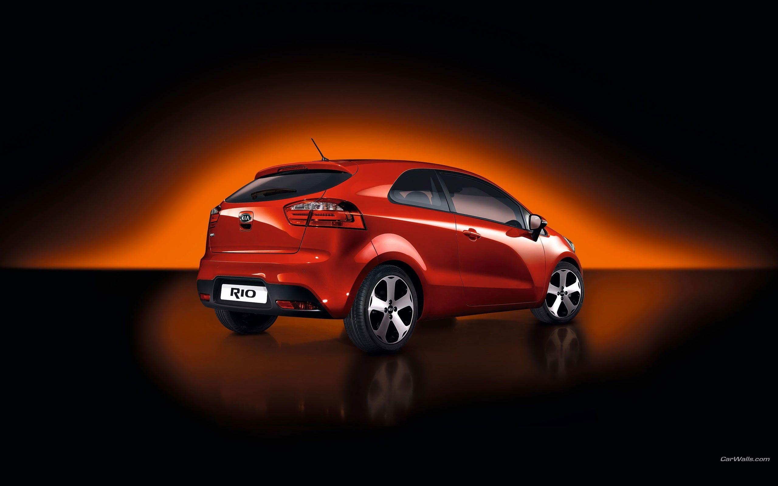 Kia rio cars rear angle view vehicles wallpaper