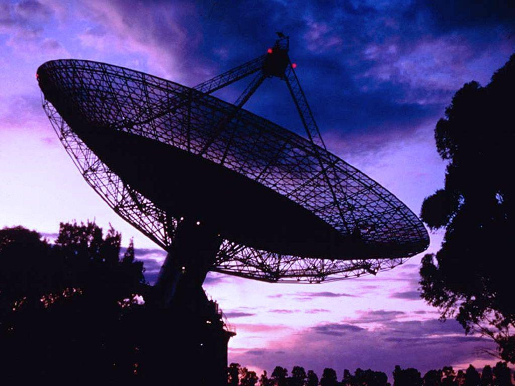 Radio Telescope Satellite Wallpaper Free HD Background Image