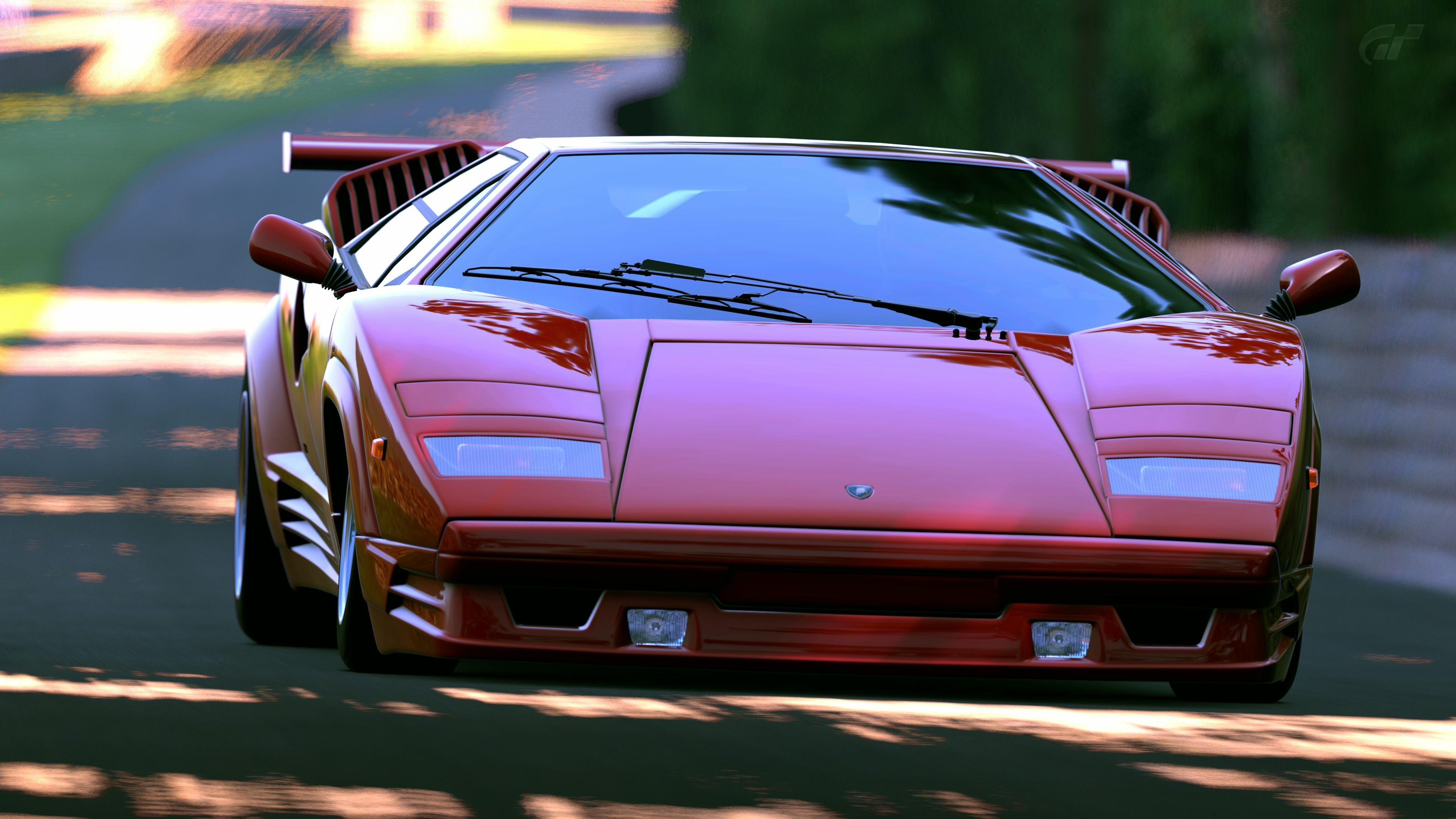 Lamborghini Countach Background 4K Download