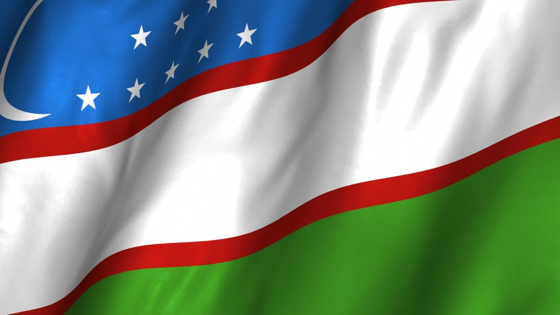Flag of Uzbekistan wallpaper