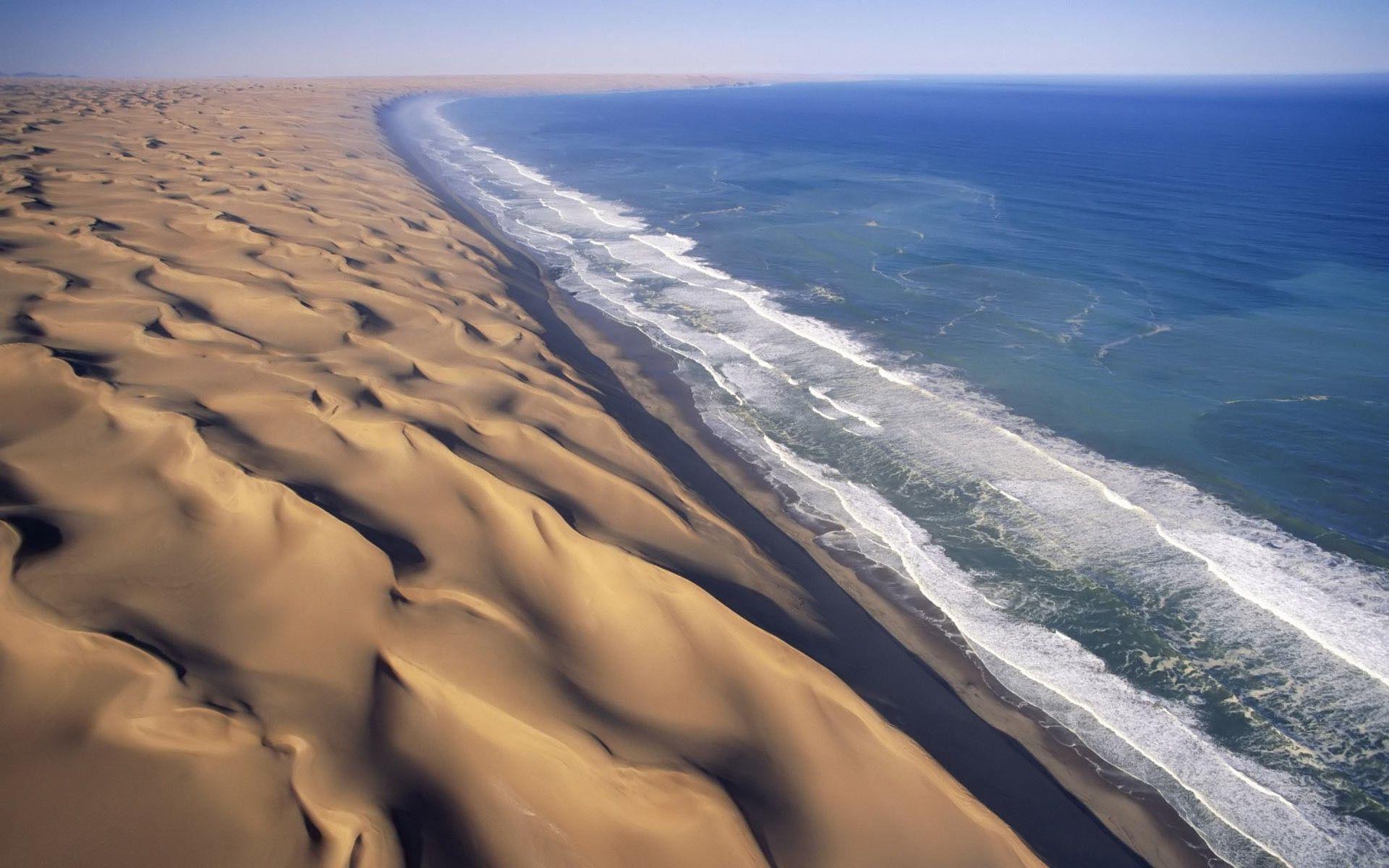 landscape, Dune, Beach, Namibia Wallpaper HD / Desktop and Mobile