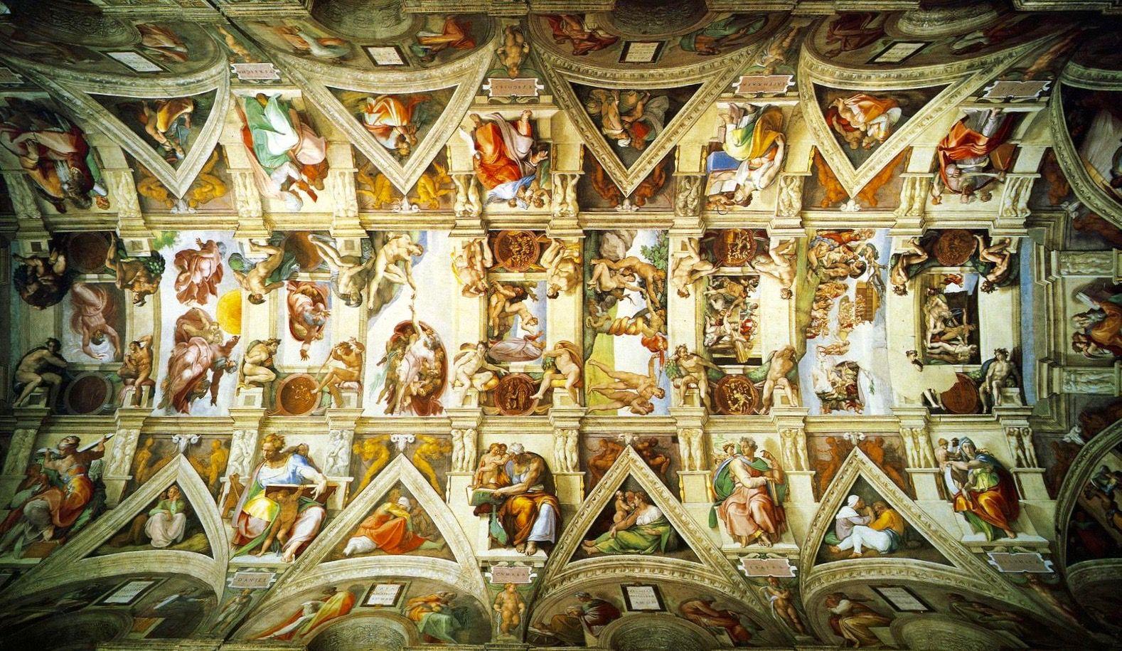 Sistine Chapel Ceiling by Michelangelo wallpaper 3. Catholic