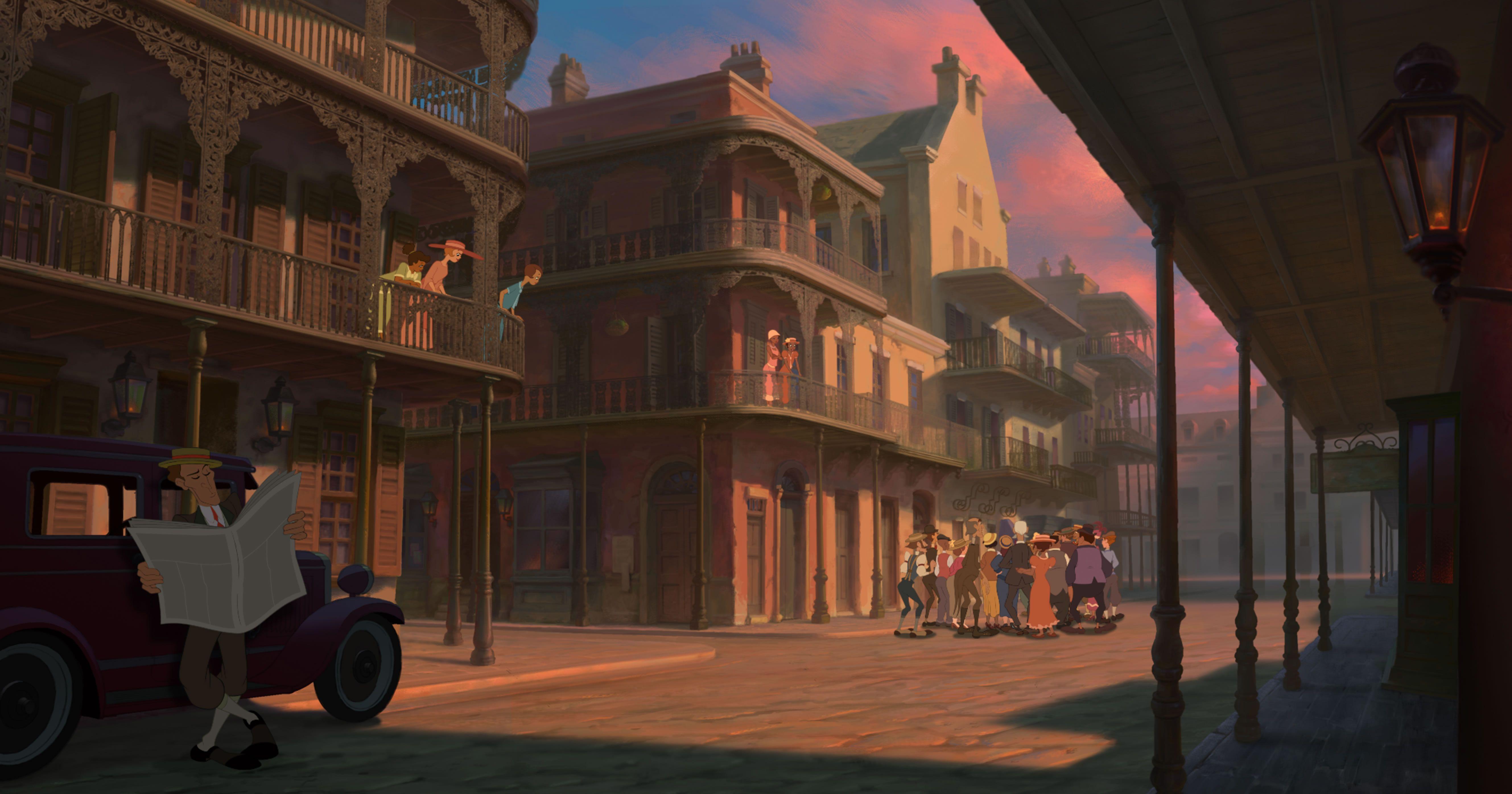 French Quarter from Disney's Princess and the Frog Desktop Wallpaper