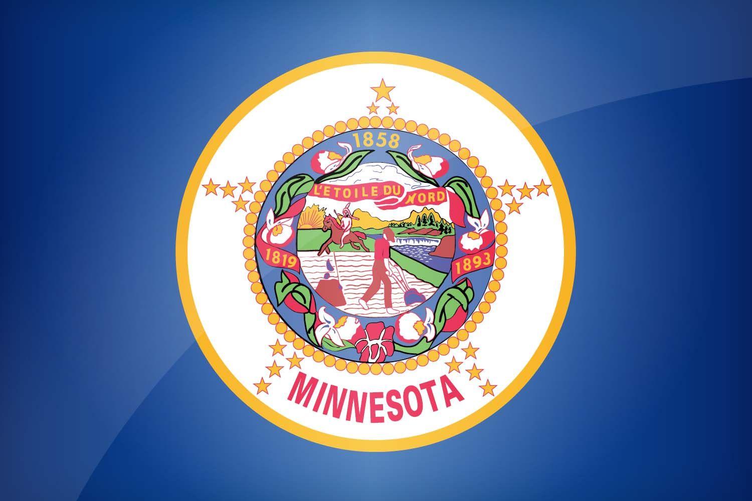Minnesotan Flag Metal (Flag of Minnesota) it for free