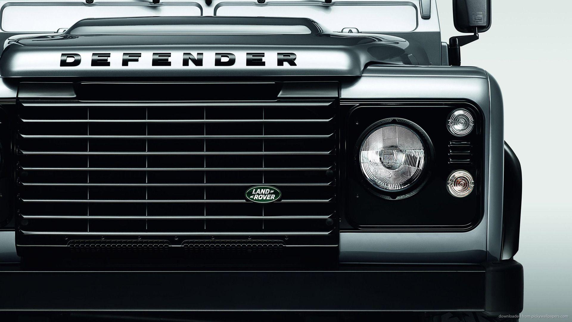 Download 1920x1080 Silver Land Rover Defender XS Radiator Grille