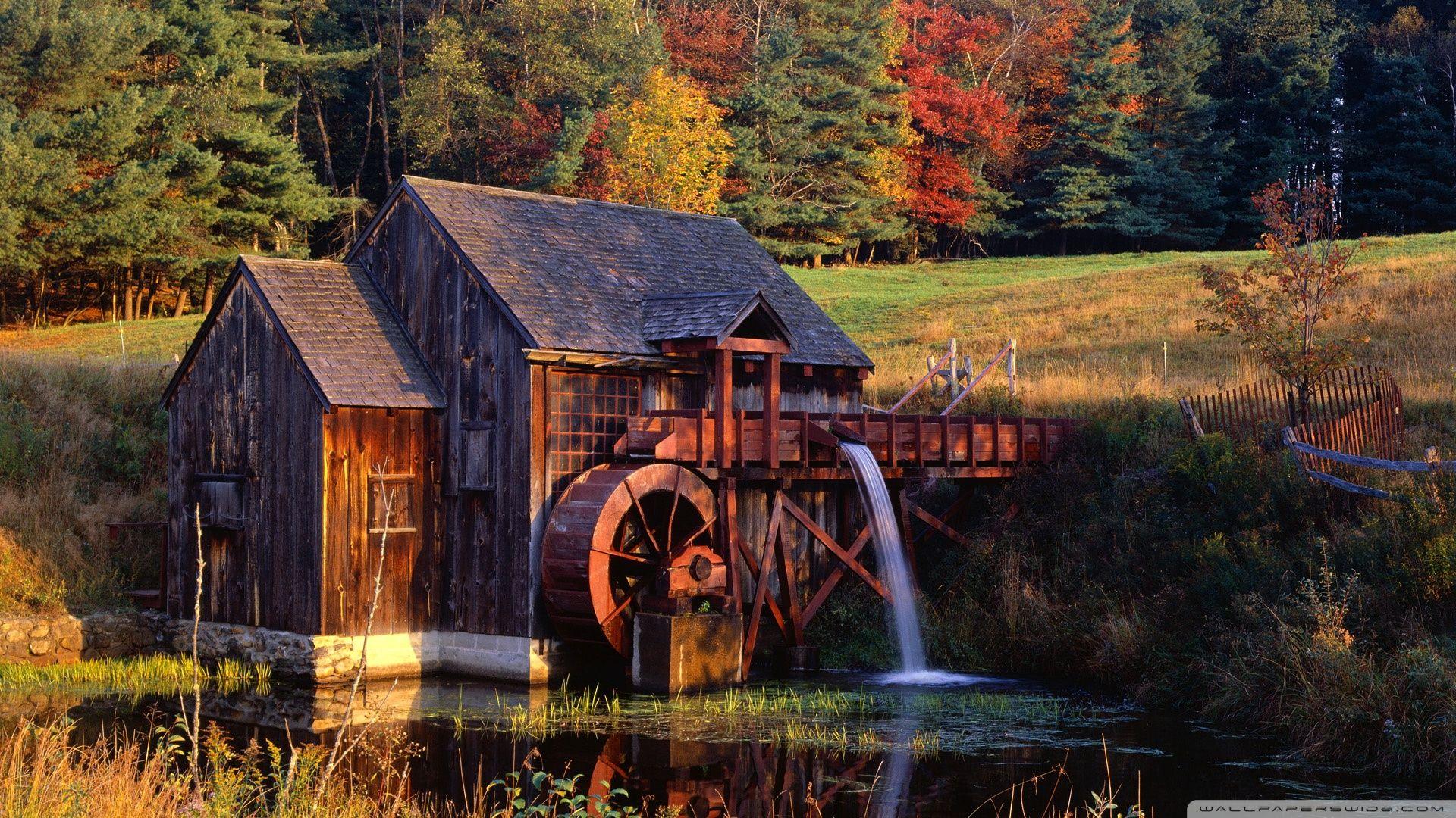 Gristmill, Guilford, Vermont ❤ 4K HD Desktop Wallpaper for 4K