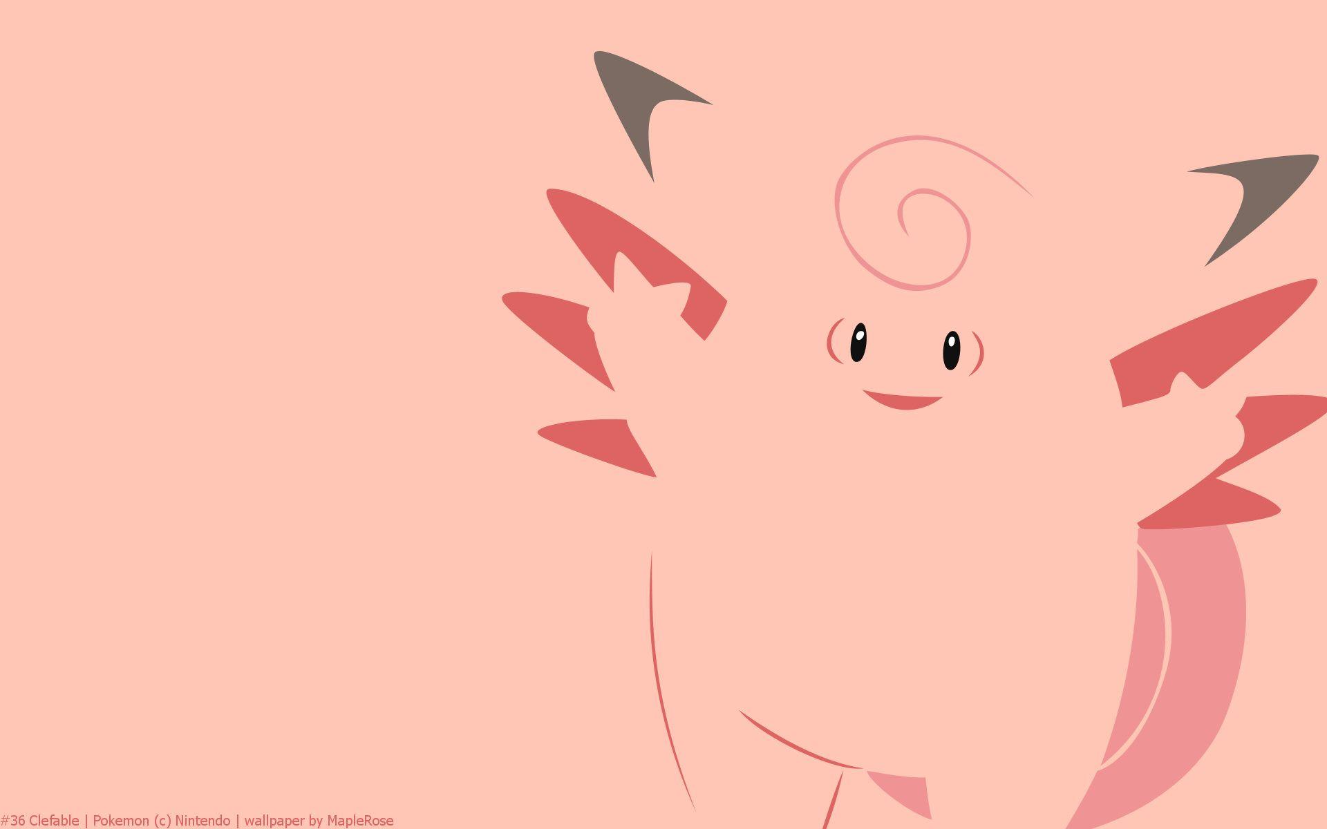 Clefable Pokemon HD Wallpaper HD wallpaper, iPhone