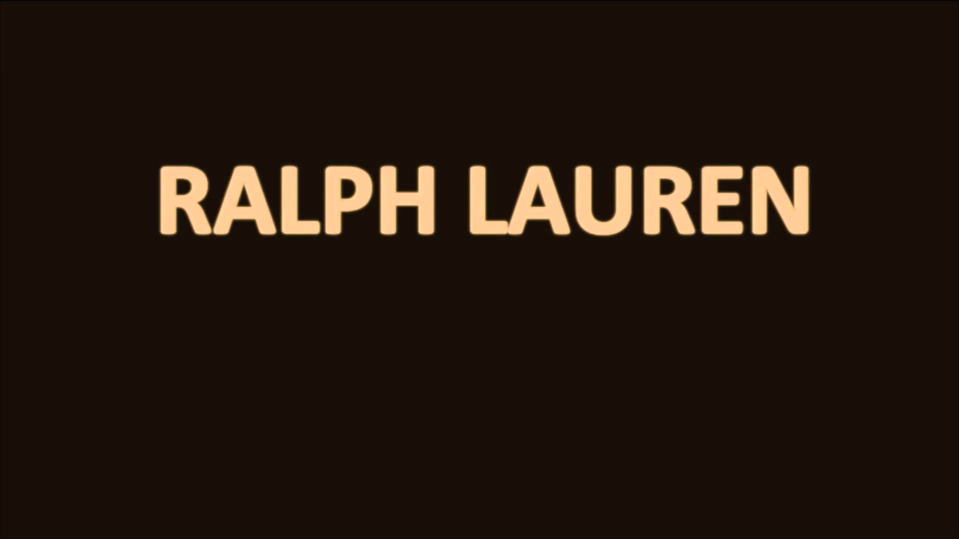 How to pronounce Ralph Lauren
