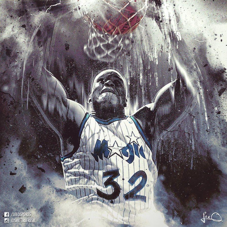Shaquille O'Neal Orlando Magic NBA Artwork