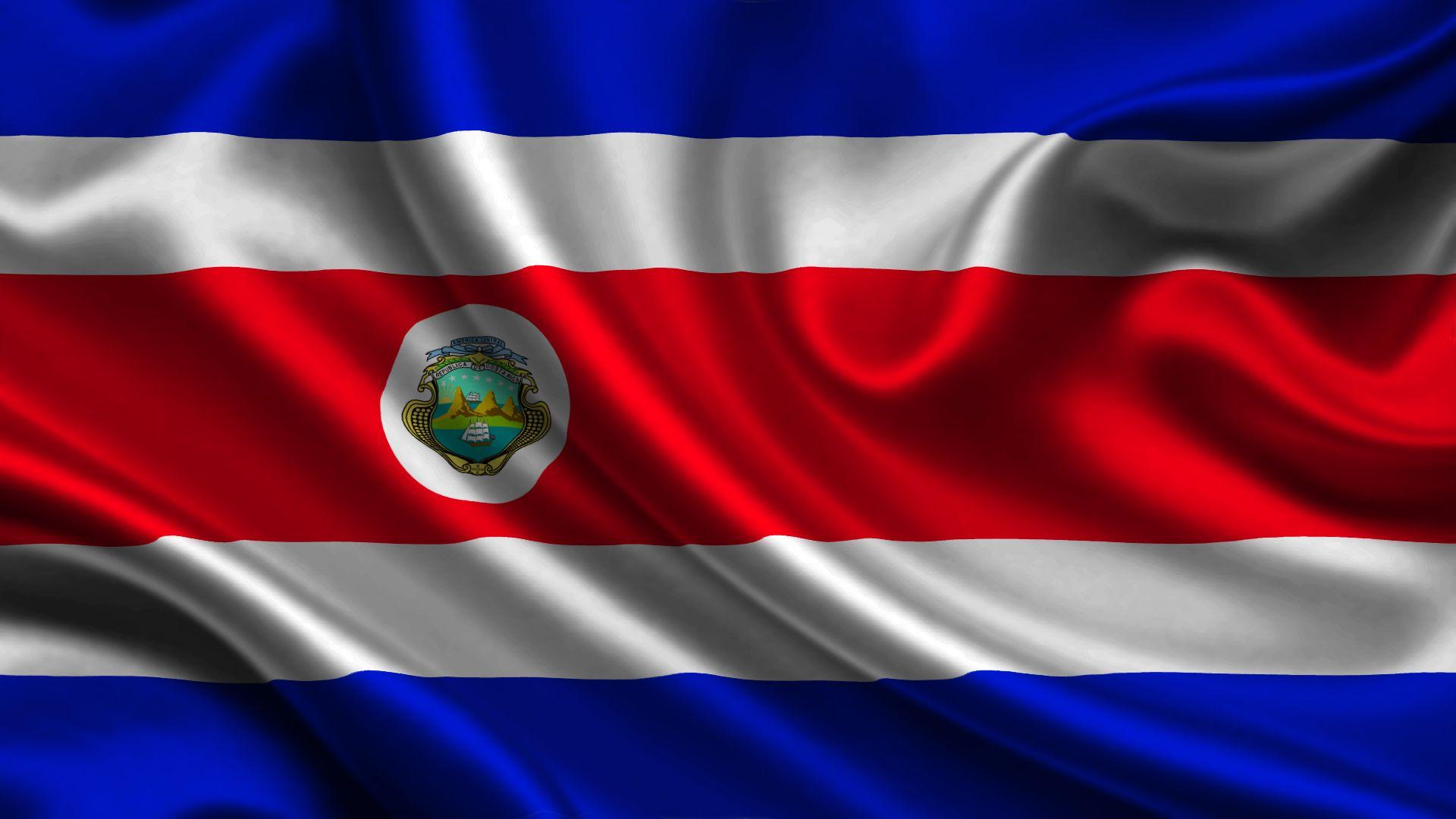 Costa Rica Flag Stripes 1920x1080